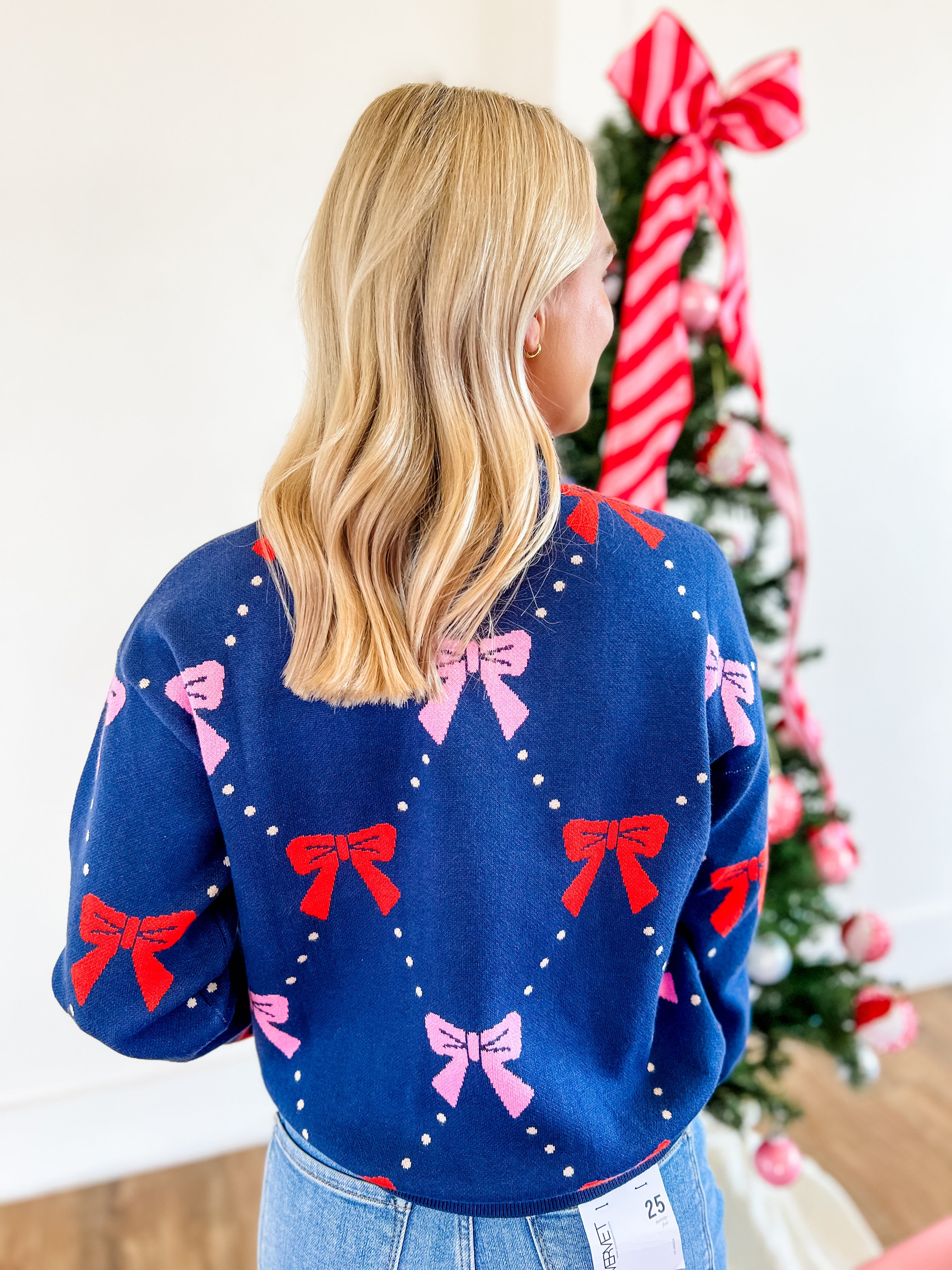 Merry & Bright Bow Sweater