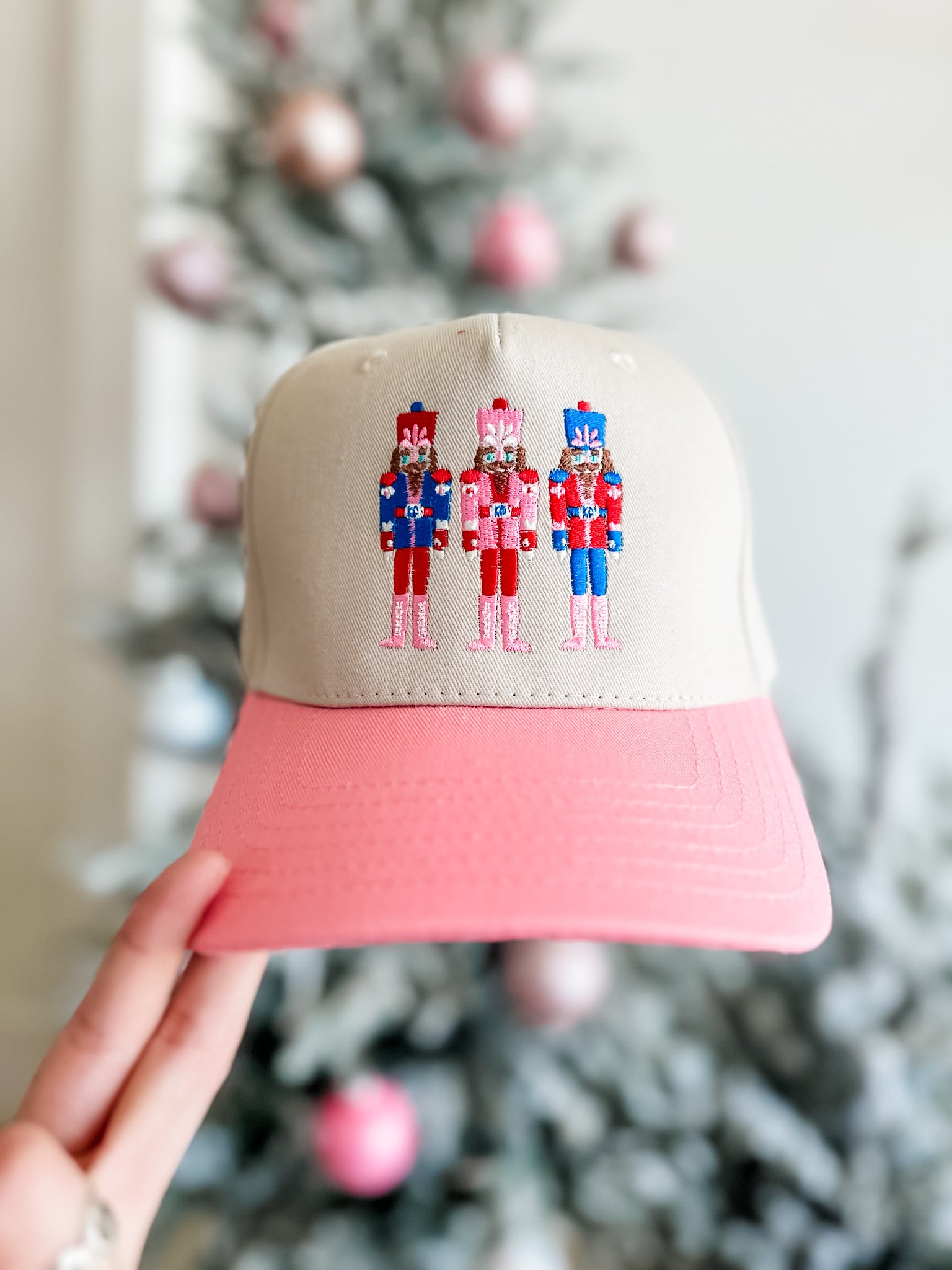 Vintage Christmas Nutcracker Hat- Pink