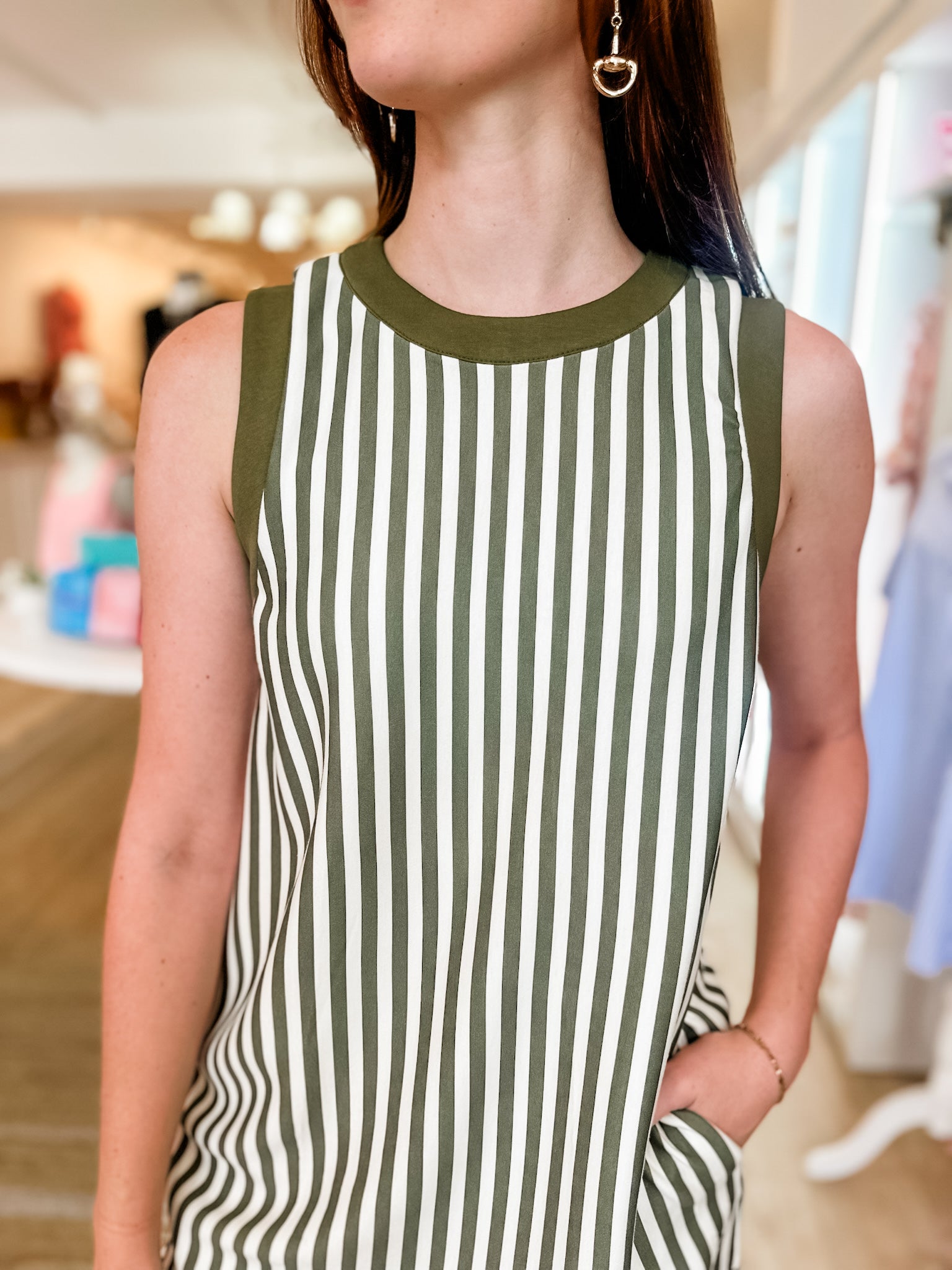 Carpool Chic Dress- Olive