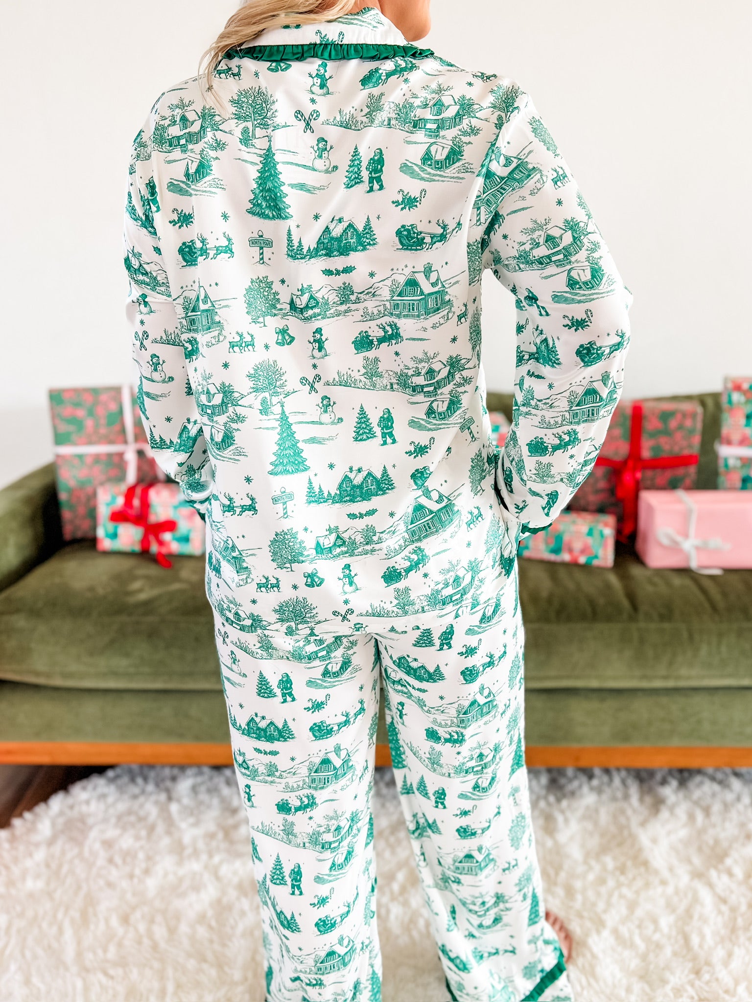 Winter Wonderland Toile Pajama Set