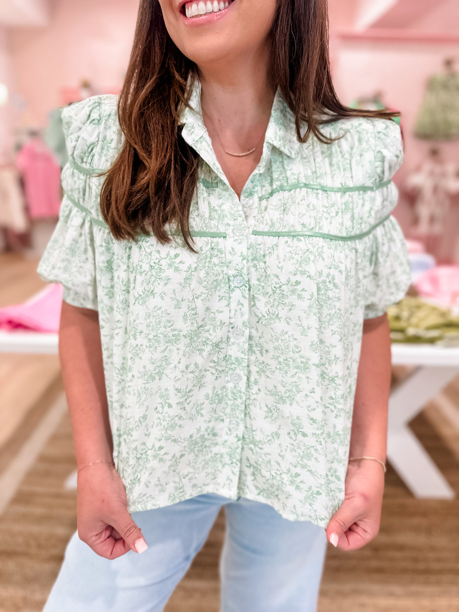 Moss Muse Blouse