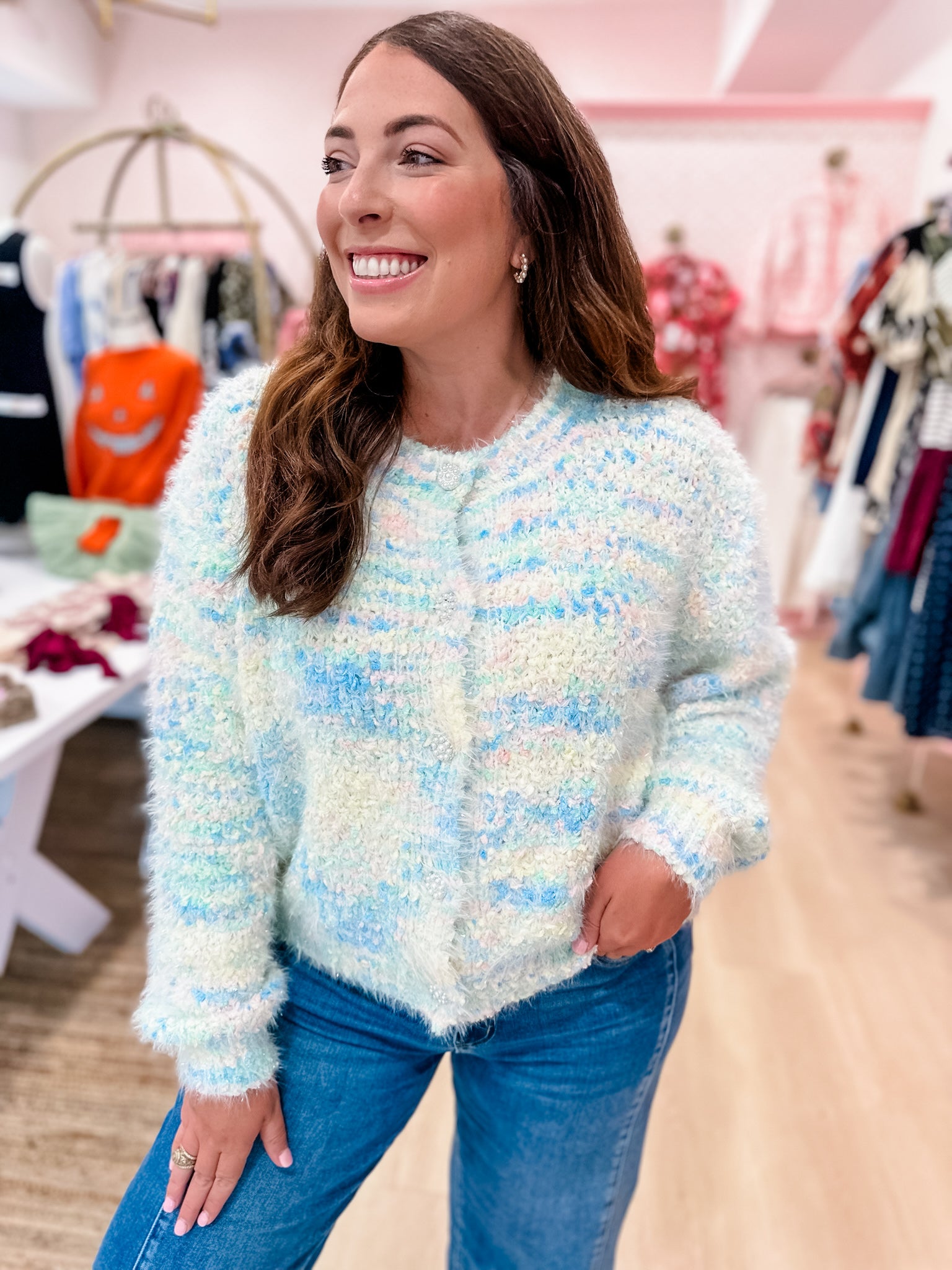 Pastel Prism Jewel Sweaters