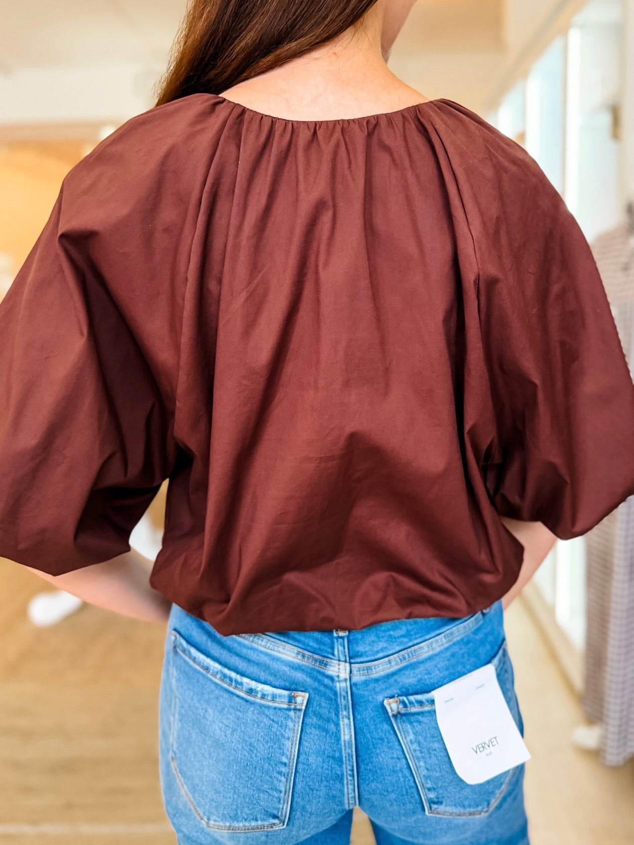 Espresso Bubble Blouse