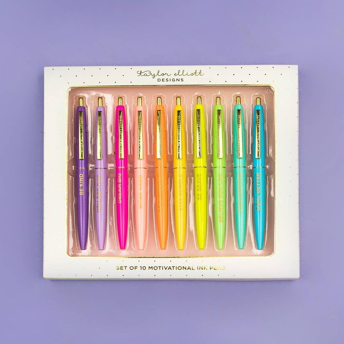 TAYLOR ELLIOTT DESIGNS Pen Set - Motivational - 10 Piece Set