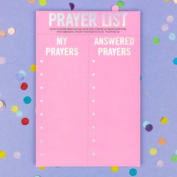 TAYLOR ELLIOTT DESIGNS Prayer Notepad - Prayer List