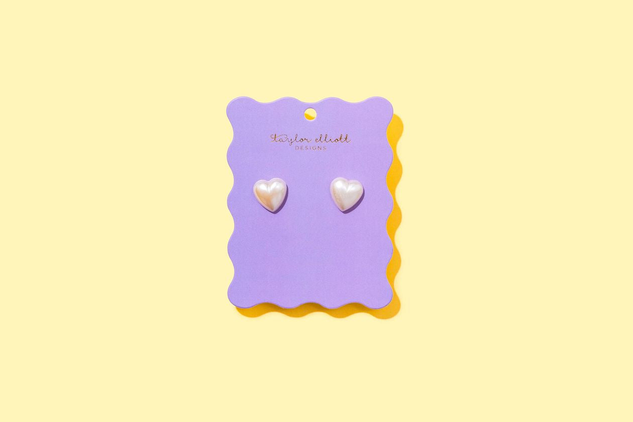 TAYLOR ELLIOTT DESIGNS Stud Earrings - Meredith Heart