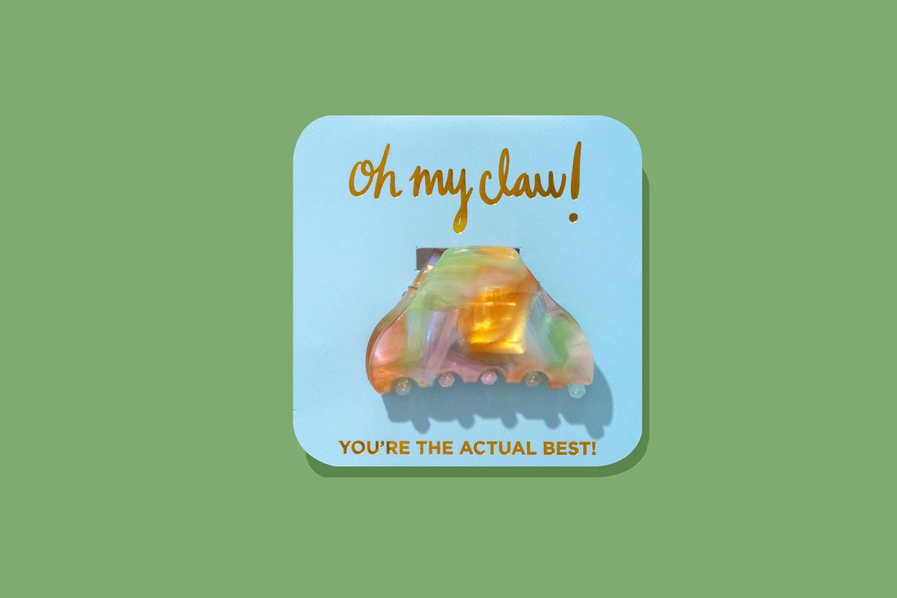 TAYLOR ELLIOTT DESIGNS Claw Hair Clip Affirmation Card - Youre the Actual Best