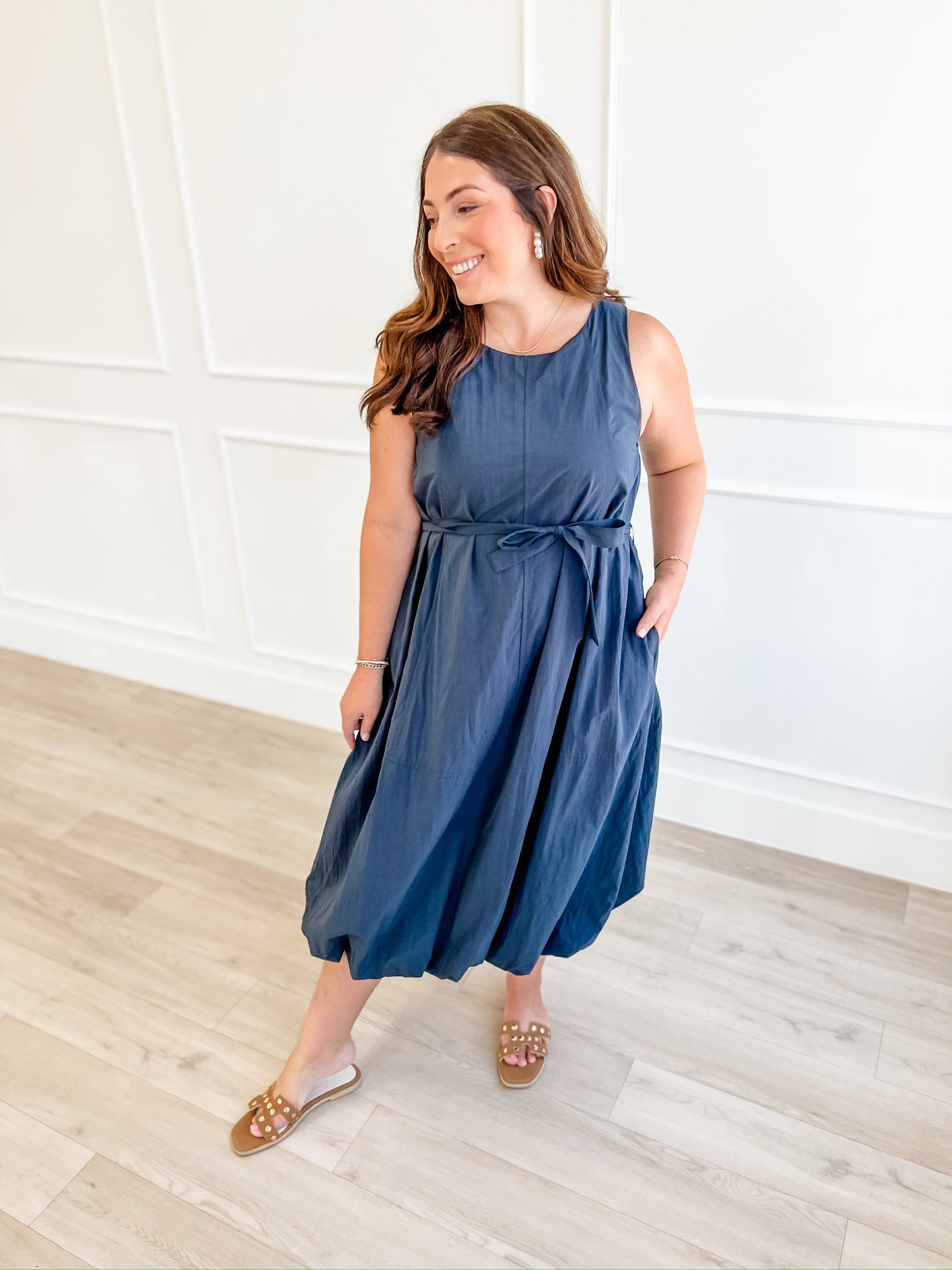 Navy Nightfall Bubble Dress