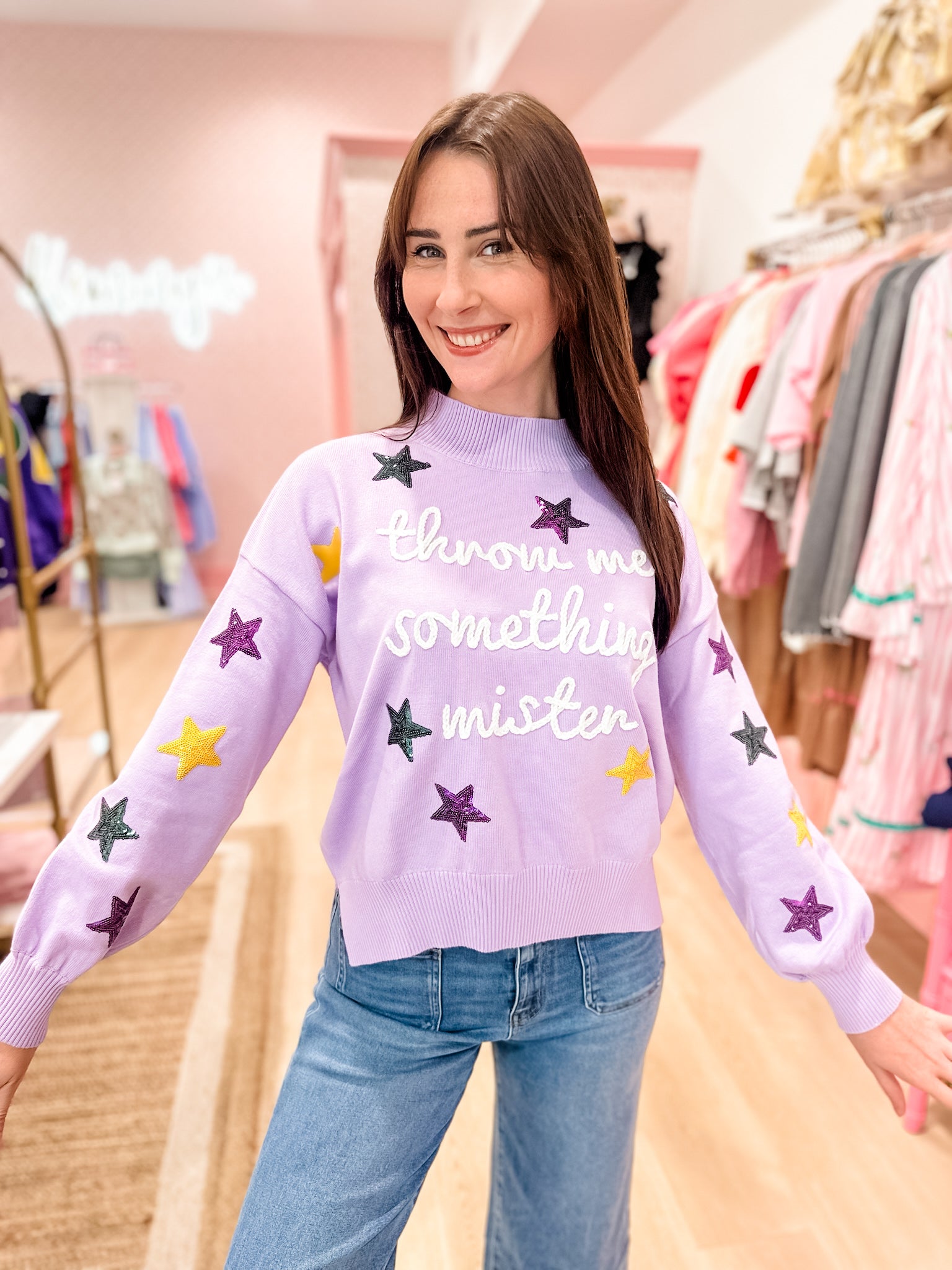 “Throw Me Something” Sweater