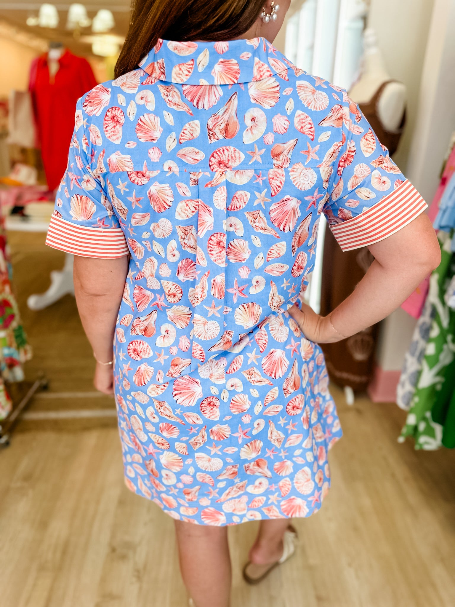 Shells Shells Shells Collard Dress