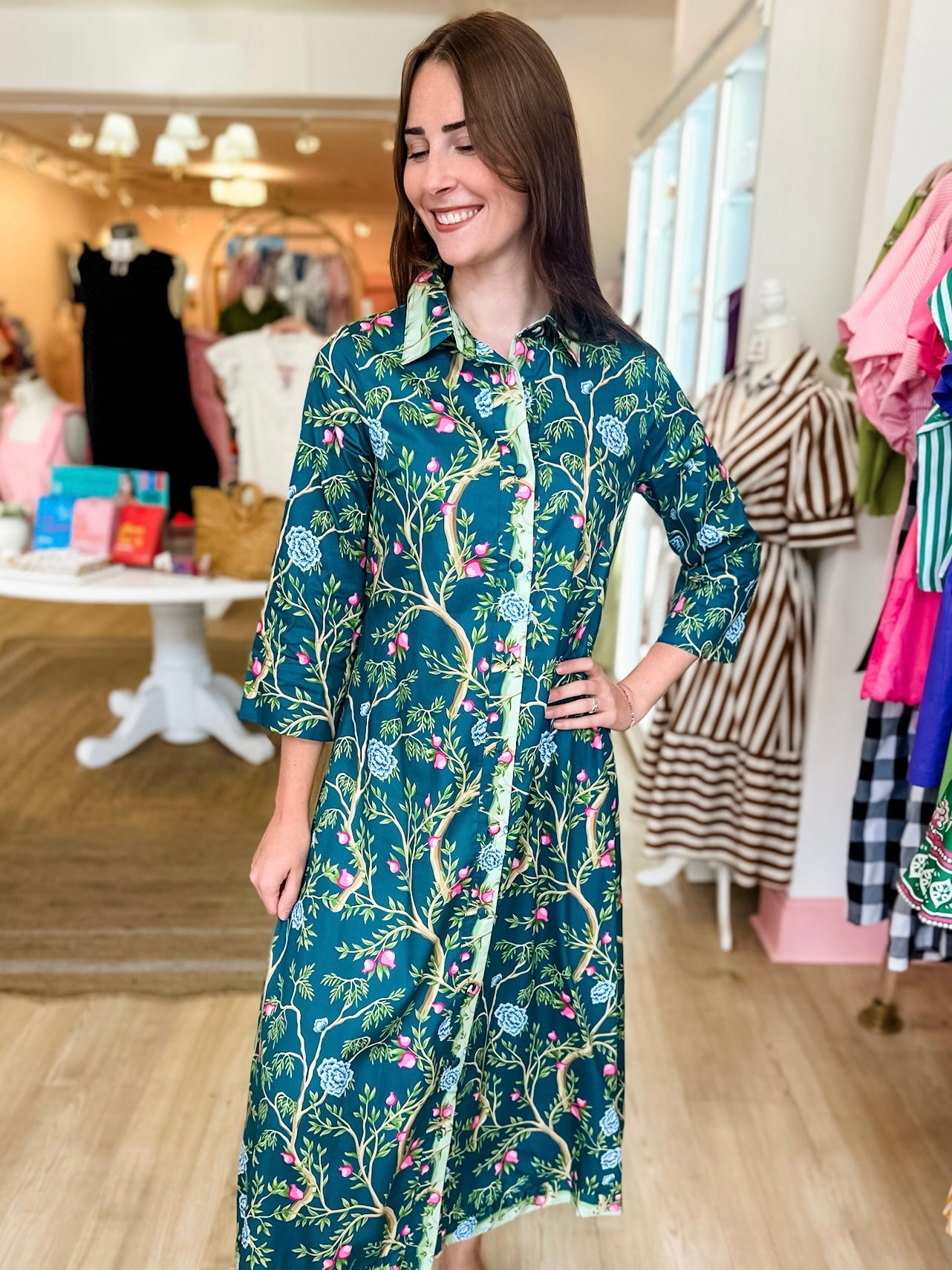 The Secret Garden Button Down Maxi Dress