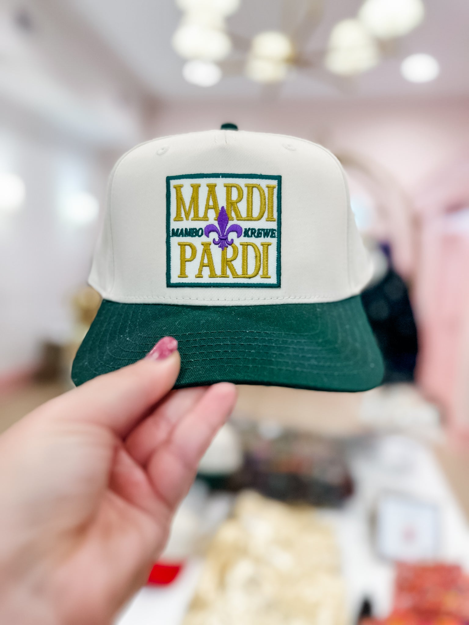 Mardi Pardi - Green Vintage Trucker Hat
