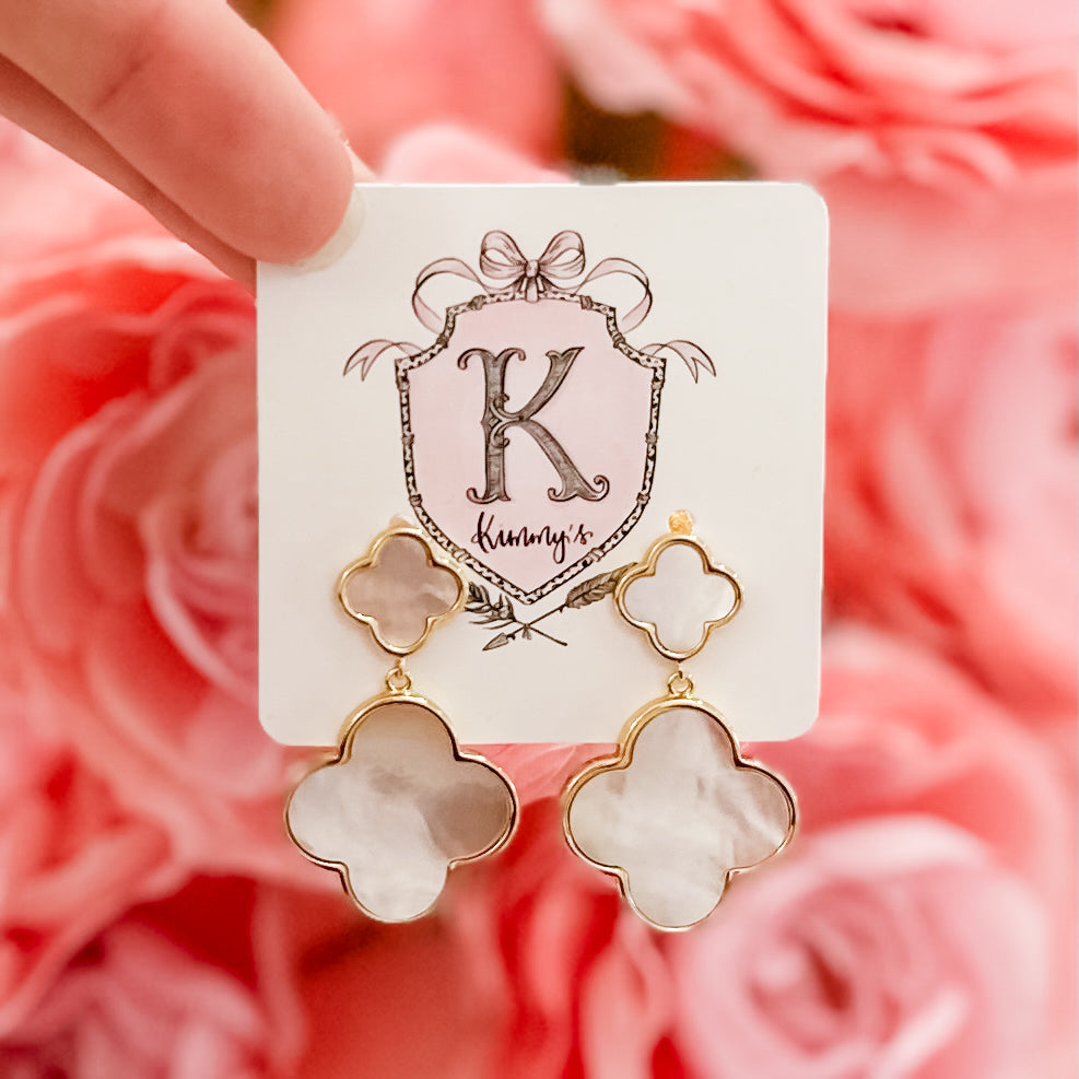 Iridescent Clover Earring