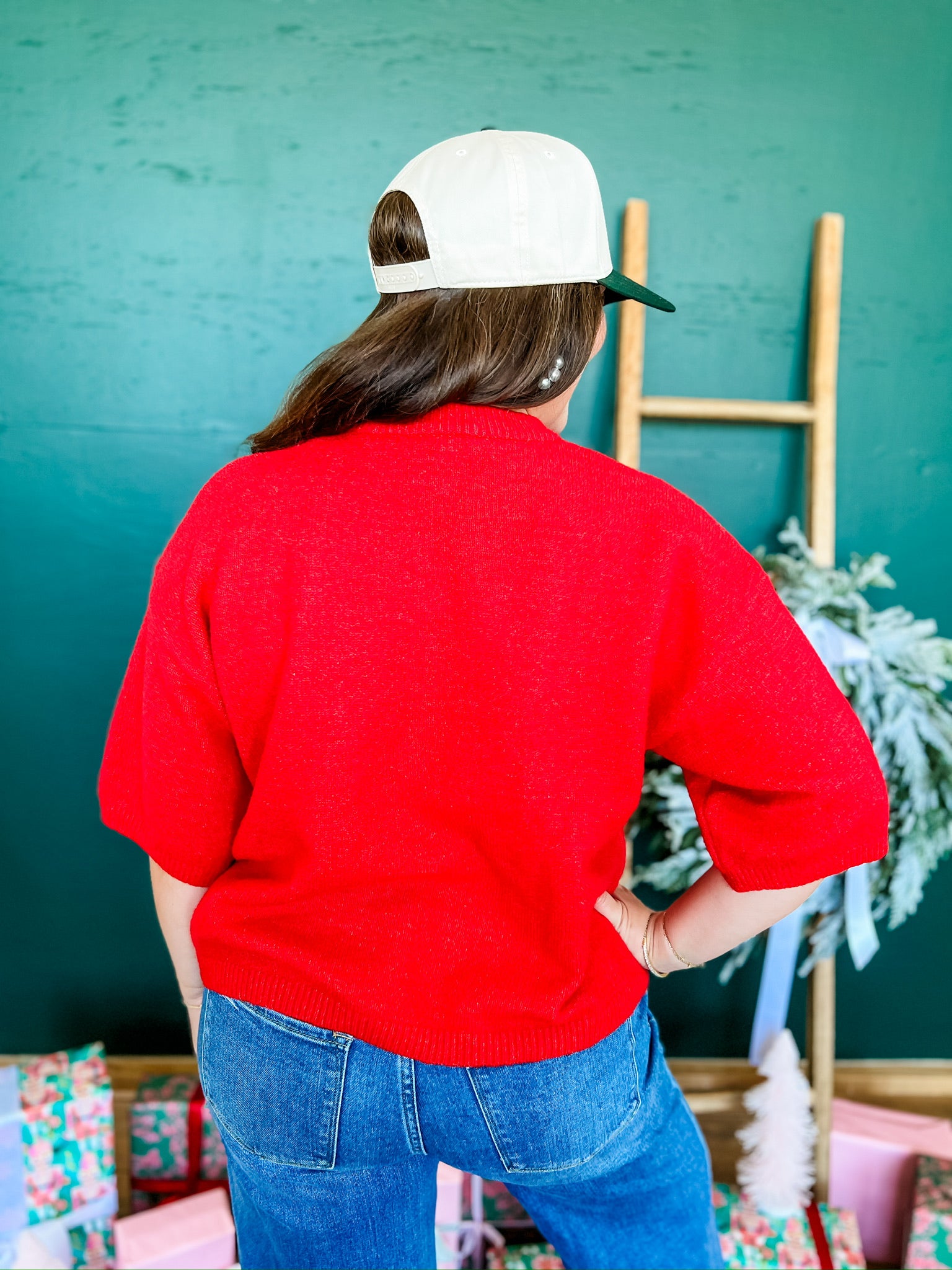 Poinsettia Pretty Sweater