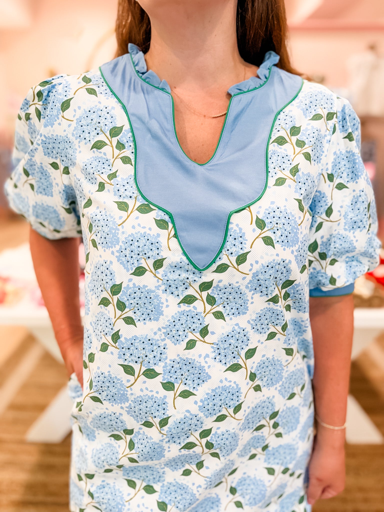 Hydrangea Hush Mini Dress