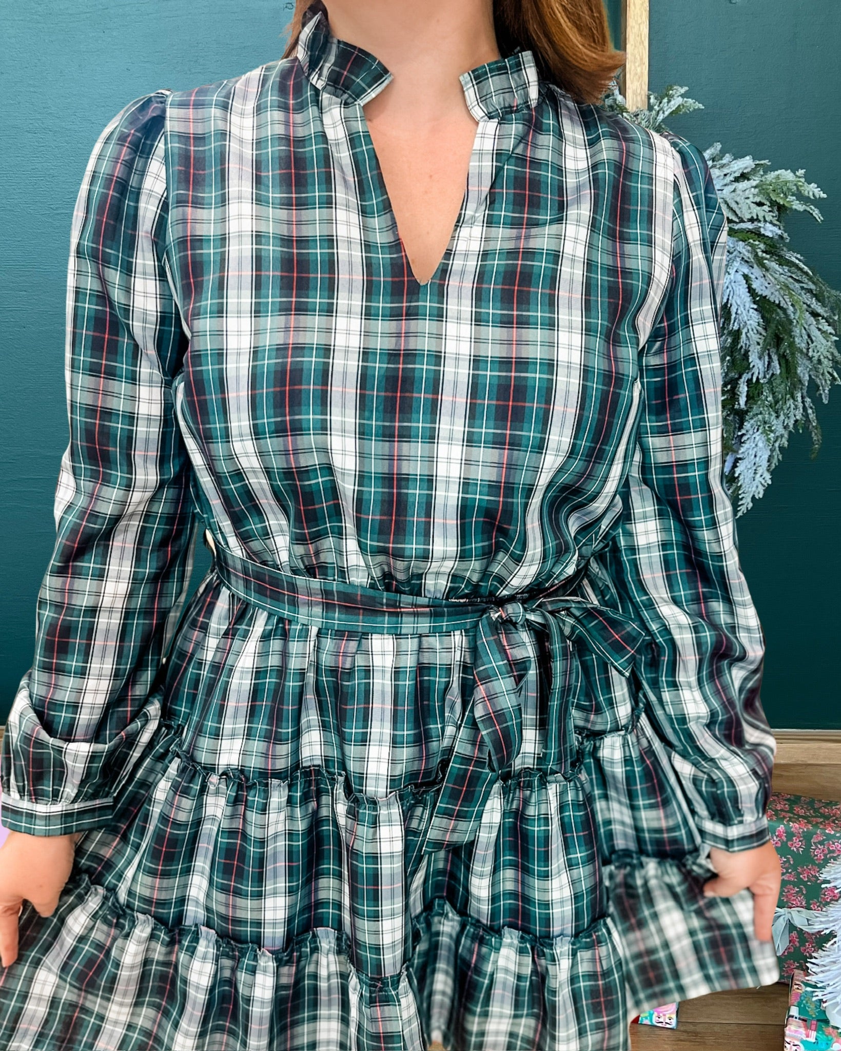 Holly Jolly Plaid Dress