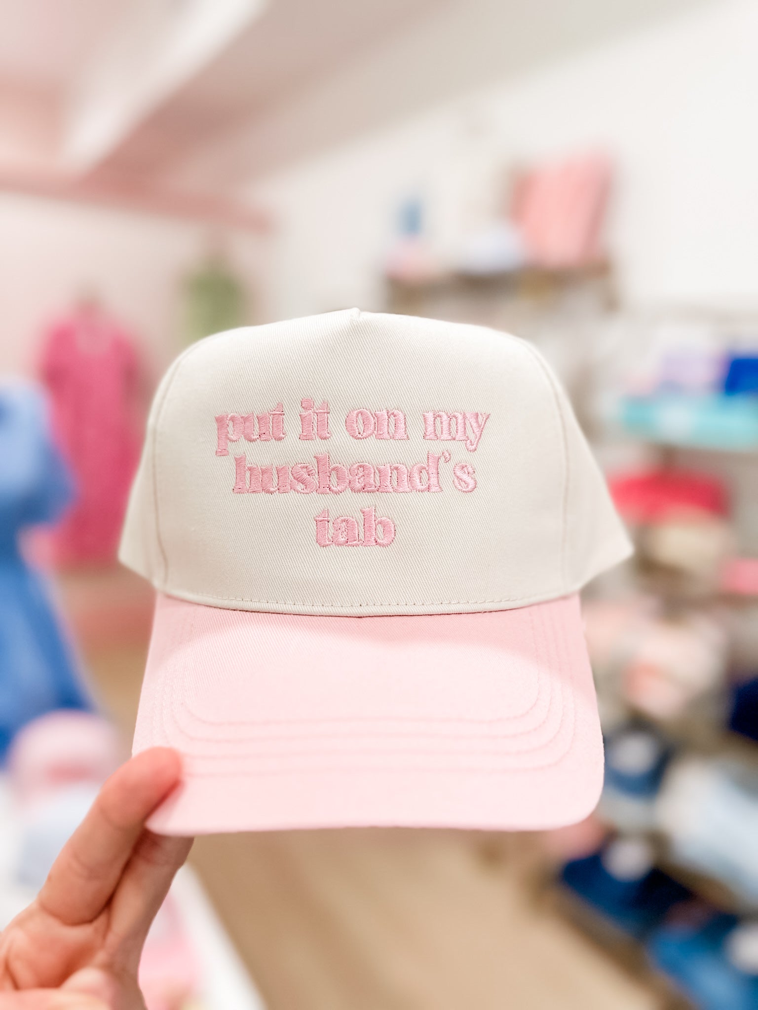 Put it on My Husband’s Tab Hat