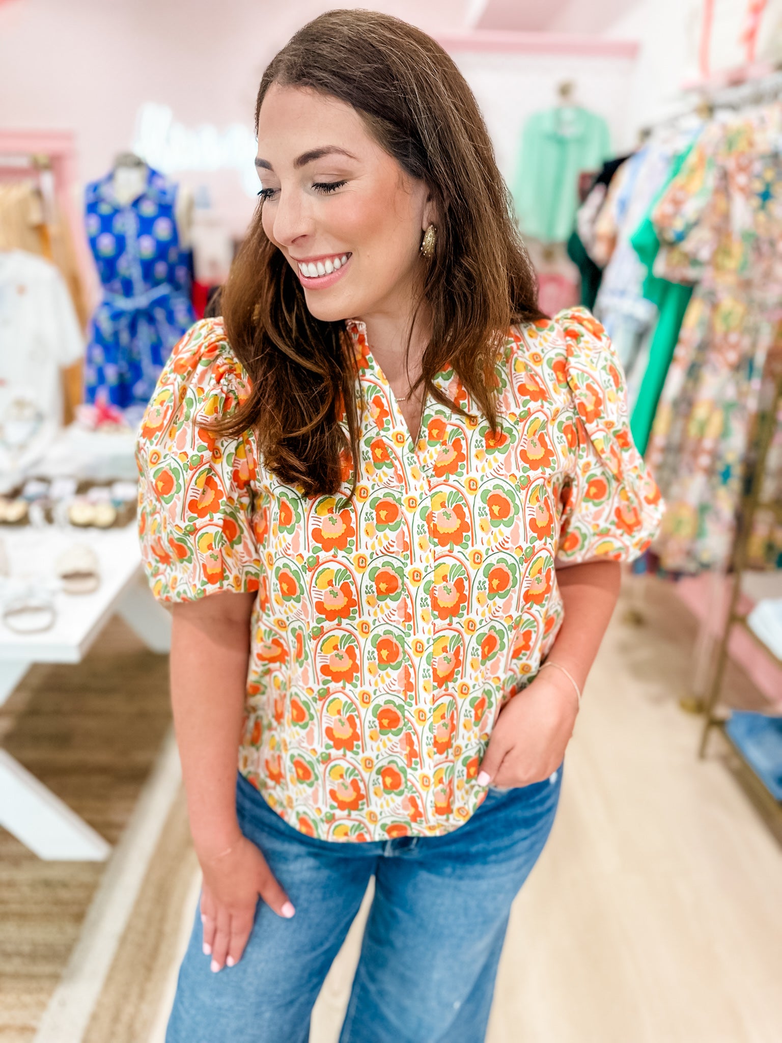 Golden Petals Blouse