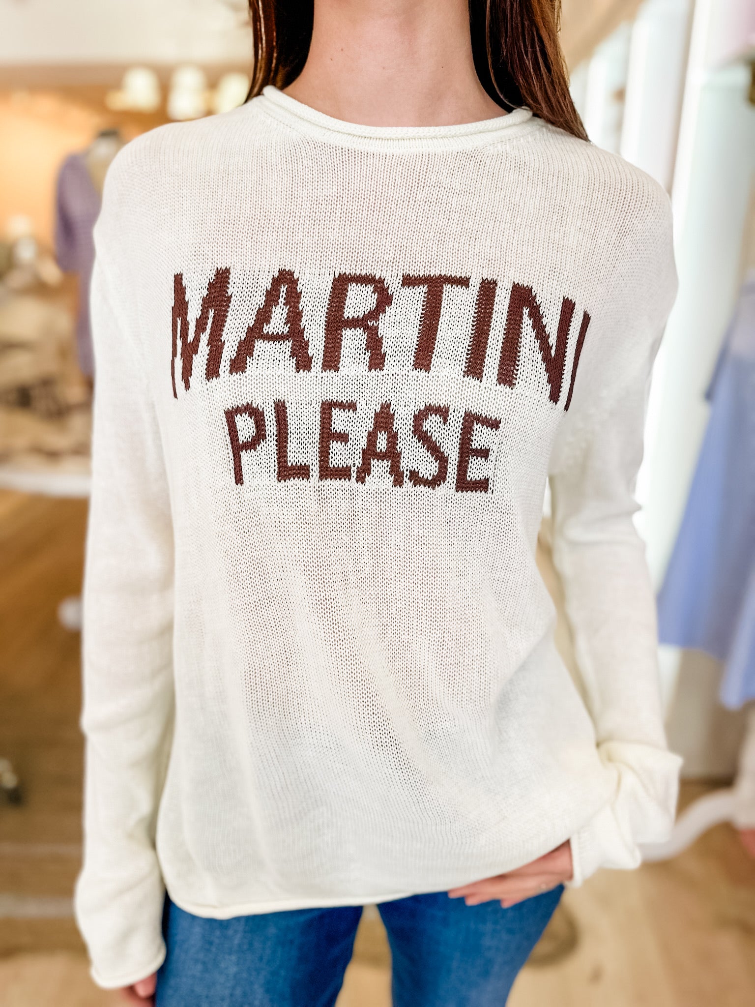 Martini Please Lightweight Sweater