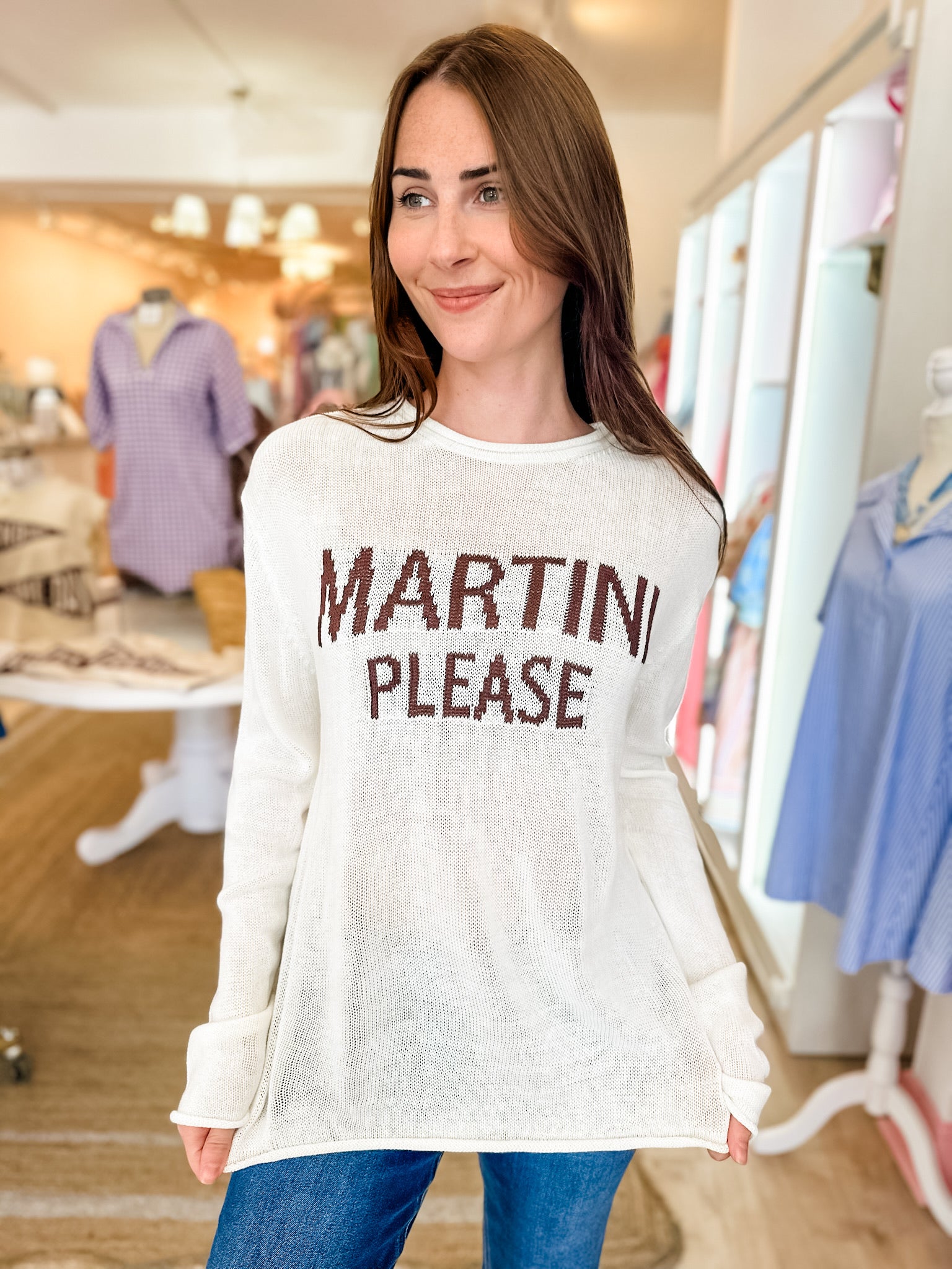 Martini Please Lightweight Sweater