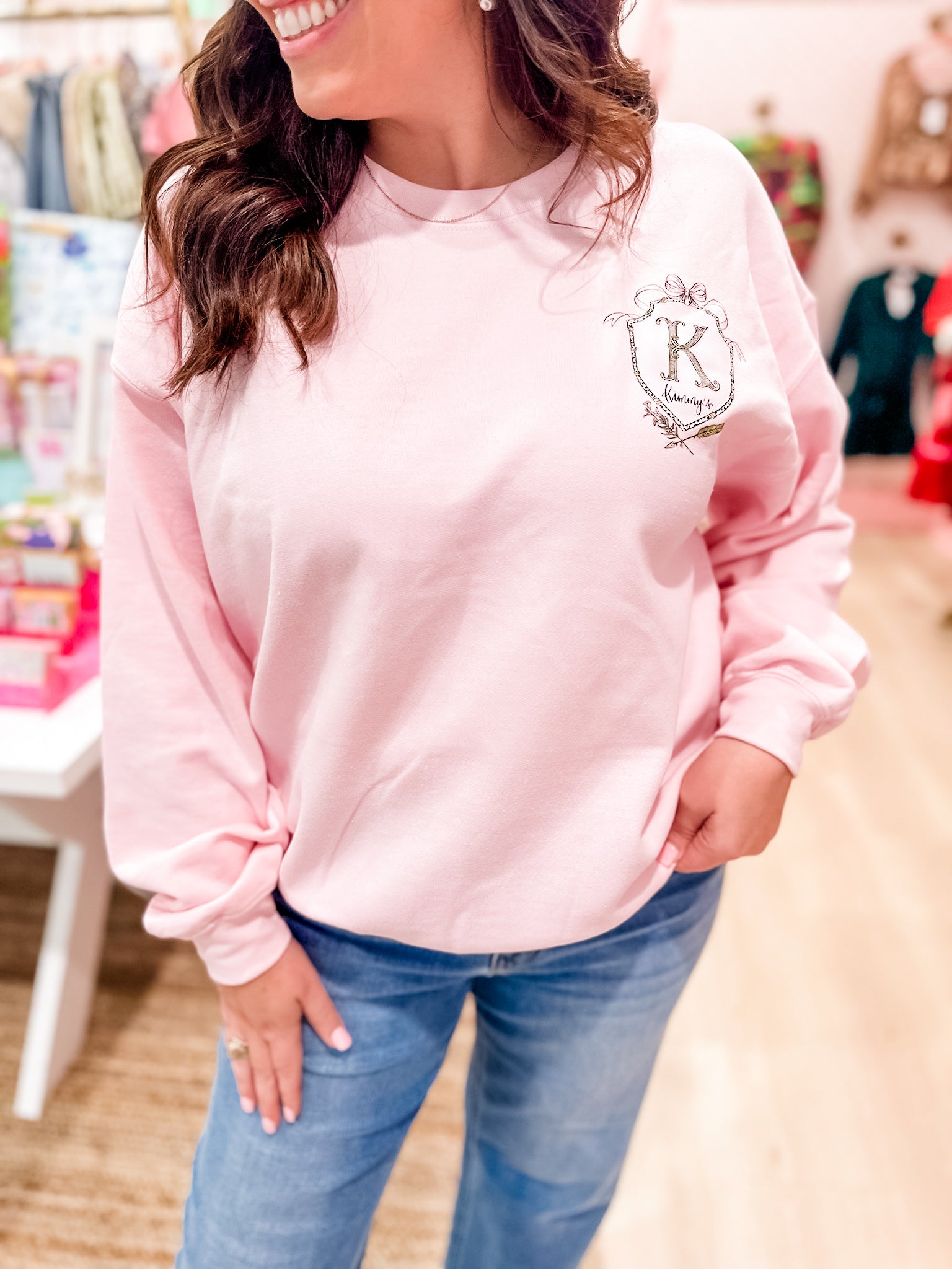 Kimmy Logo Pink Sweatshirt