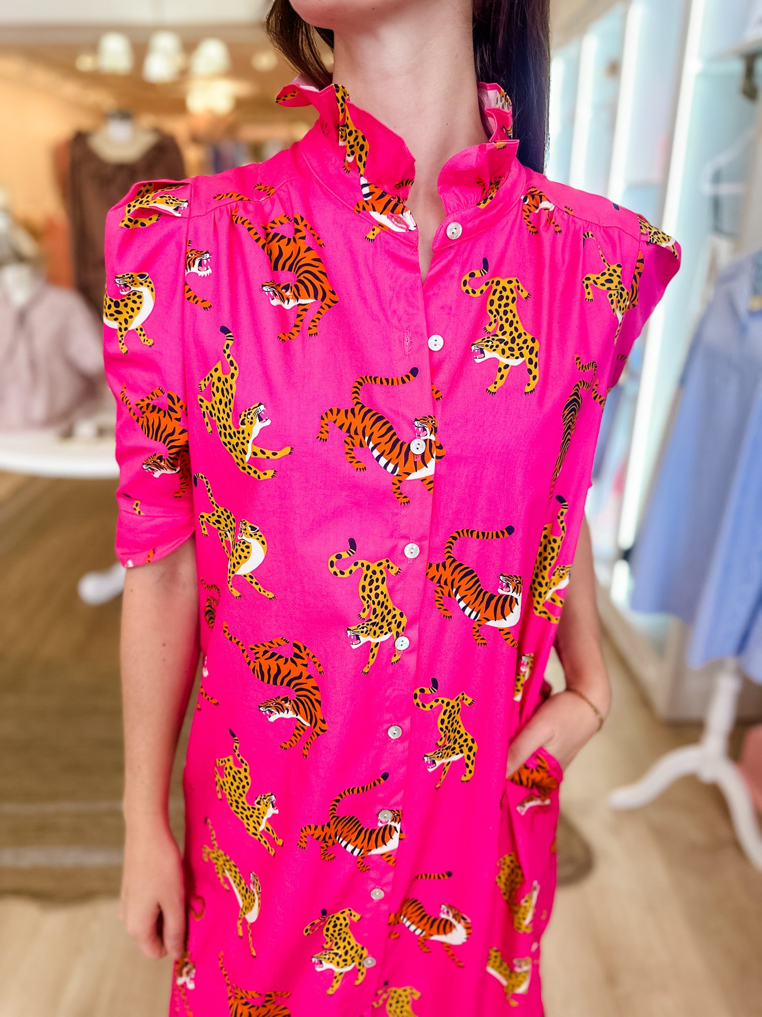 Safari Pop Midi Dress