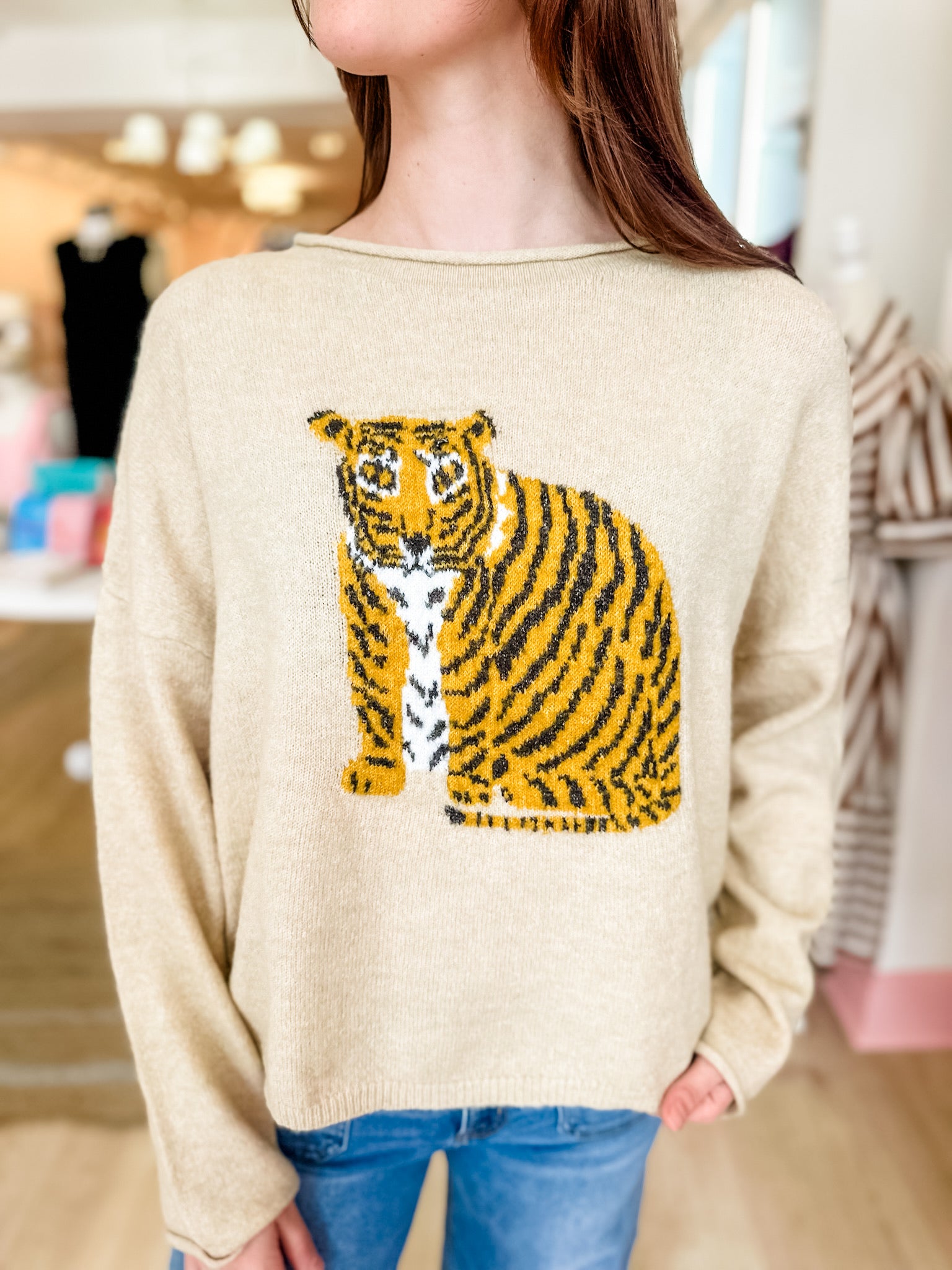 Tiger Thin Long-sleeved Sweater