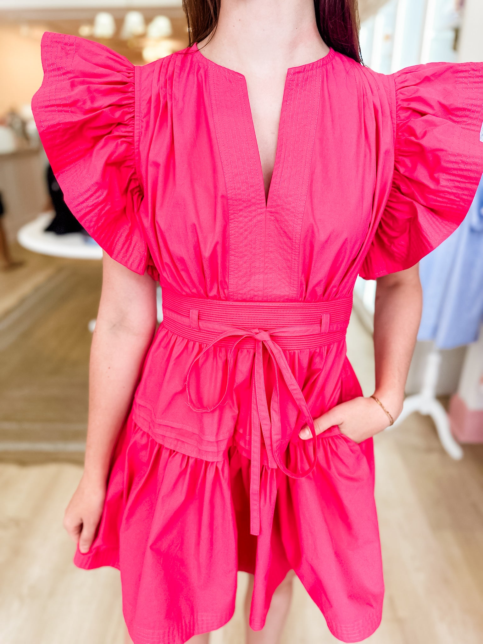 Deal Me in Fuchsia Dress