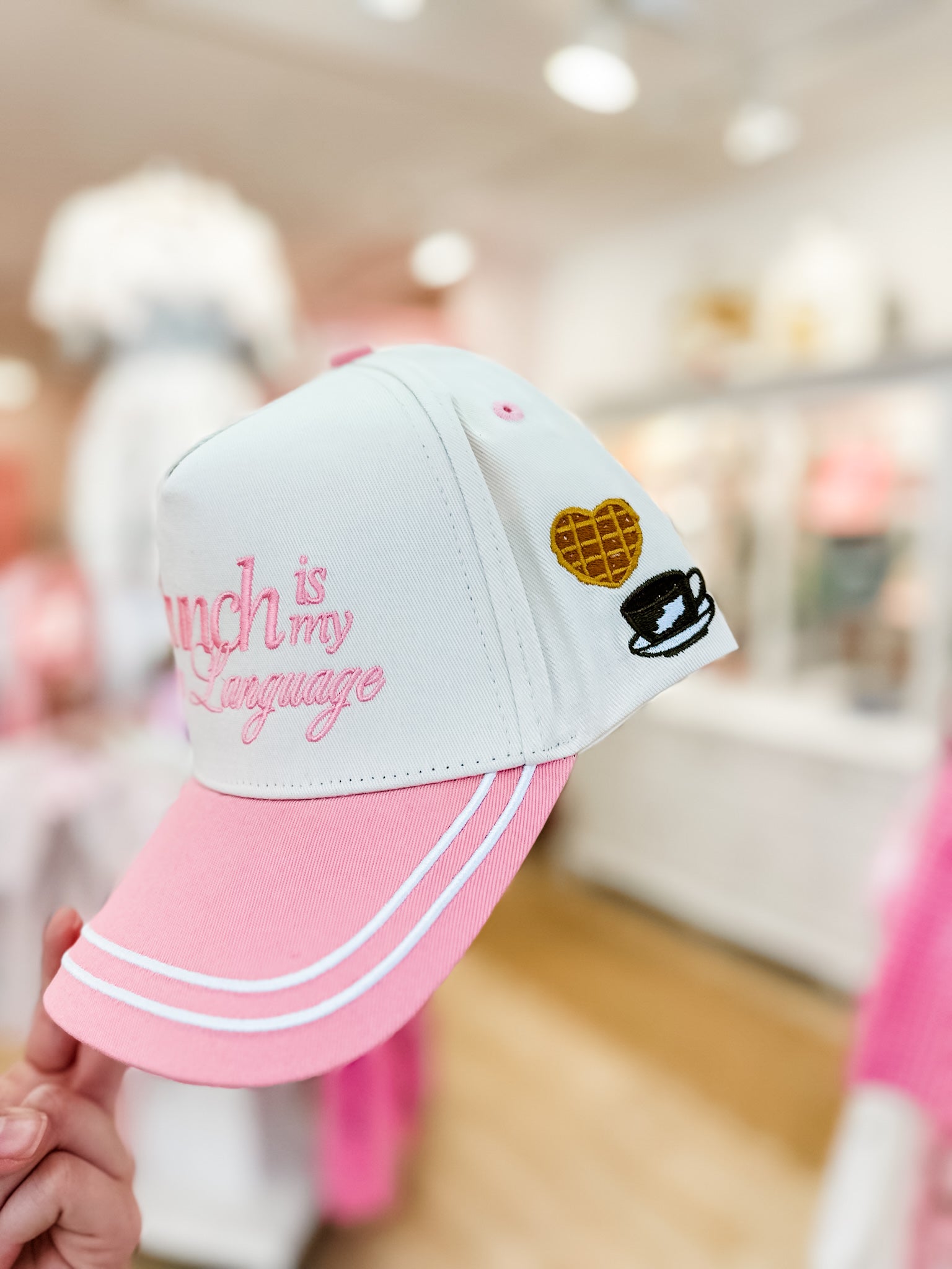 Brunch is my Love Language - Pink Vintage Trucker Hat