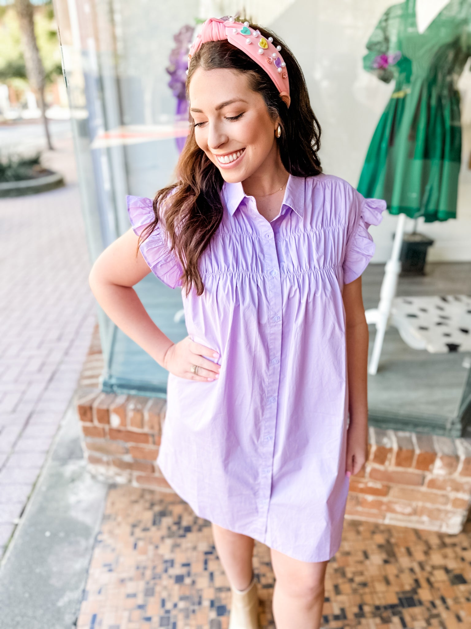 Ladies Who Lunch Lilac Dress