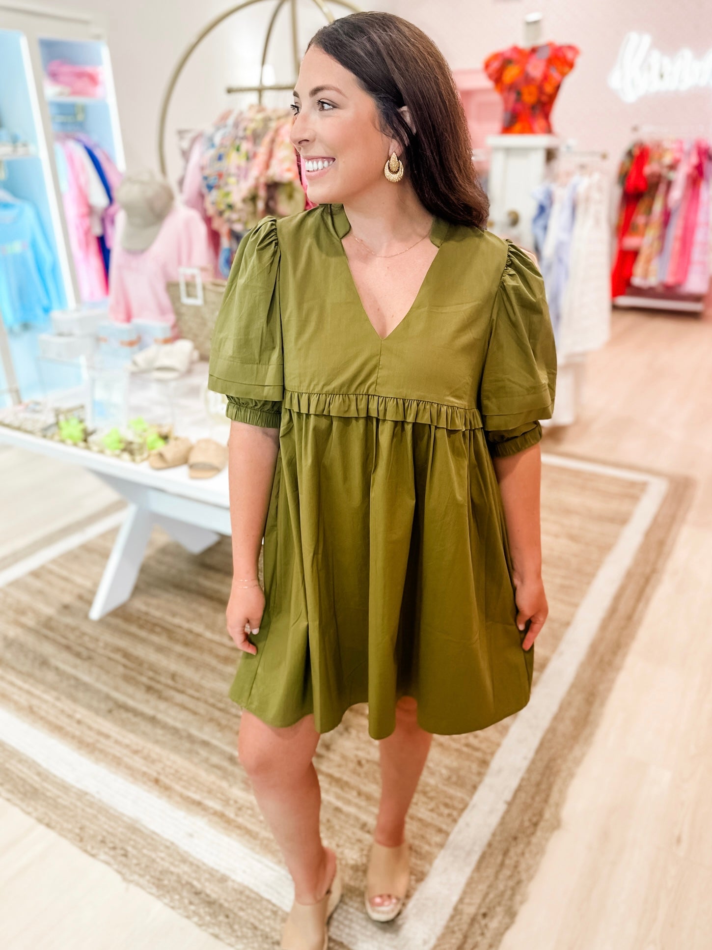 Extending an Olive Branch Dress