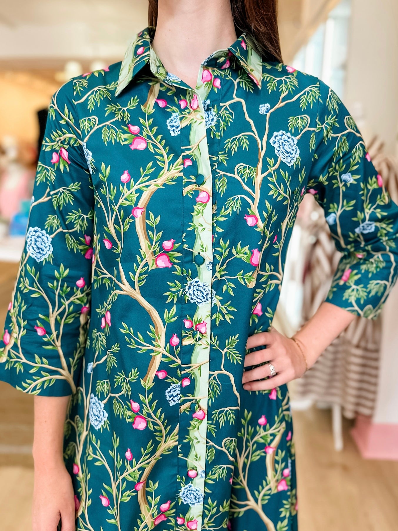 The Secret Garden Button Down Maxi Dress