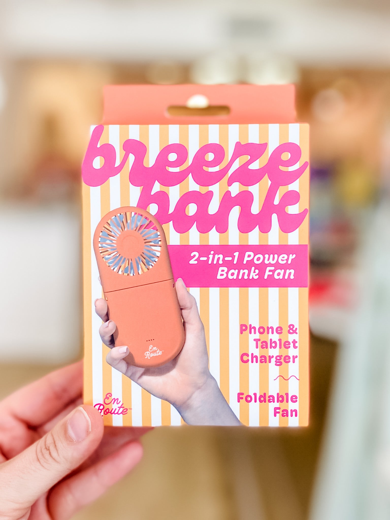 Breeze Bank Power Fan- Orange