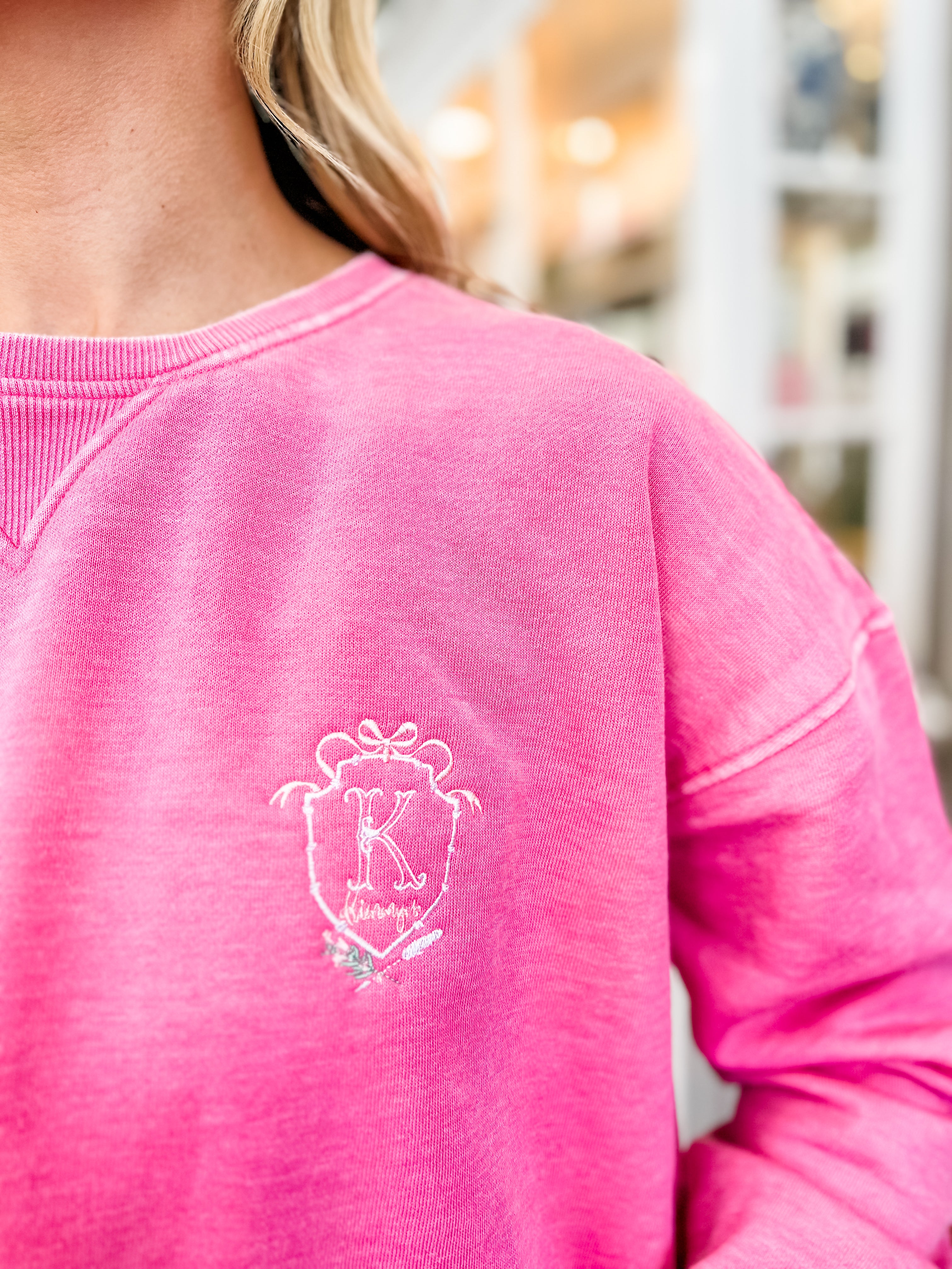 Kimmy's Logo Sweatshirt - Hot Pink