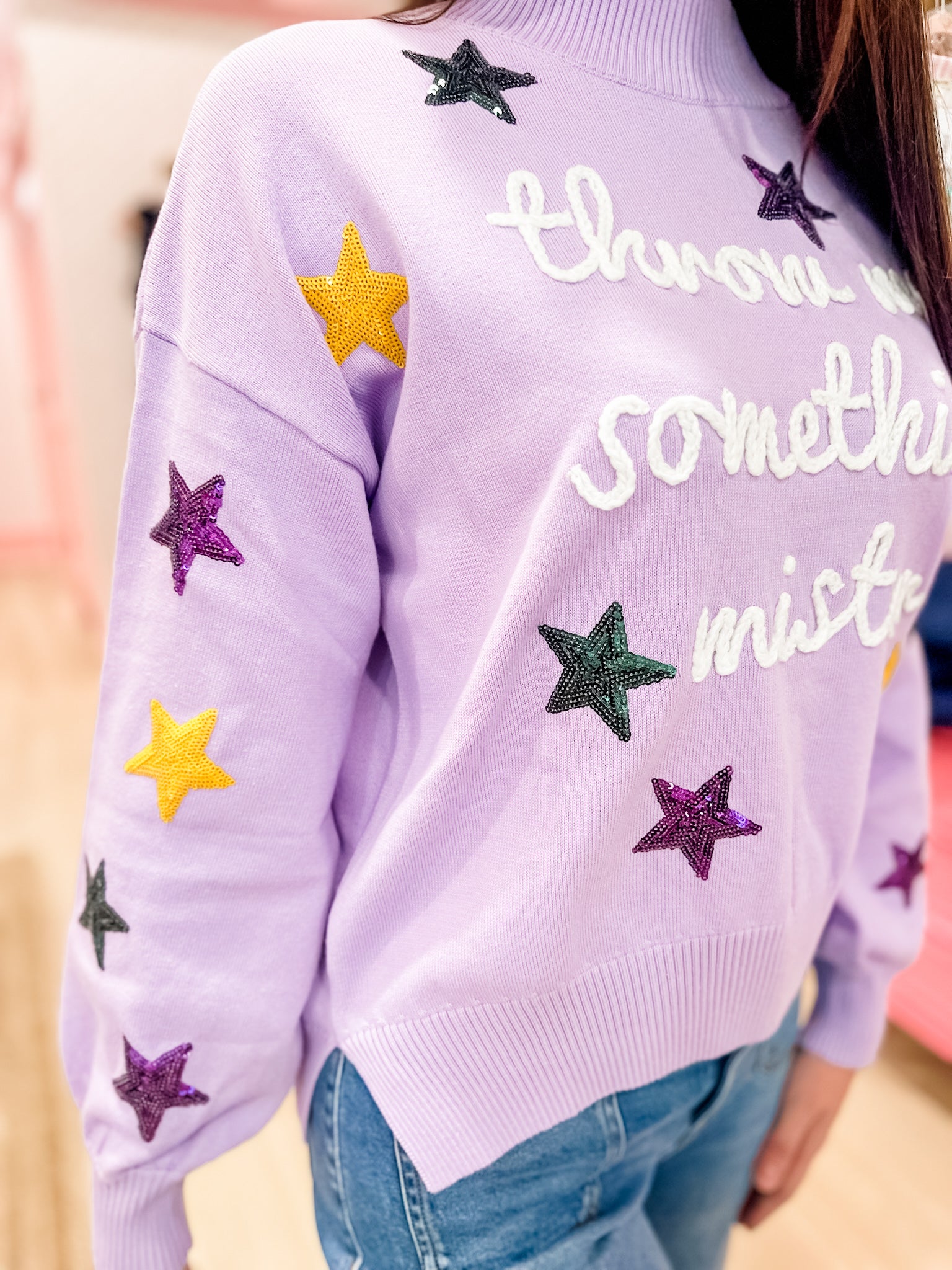 “Throw Me Something” Sweater