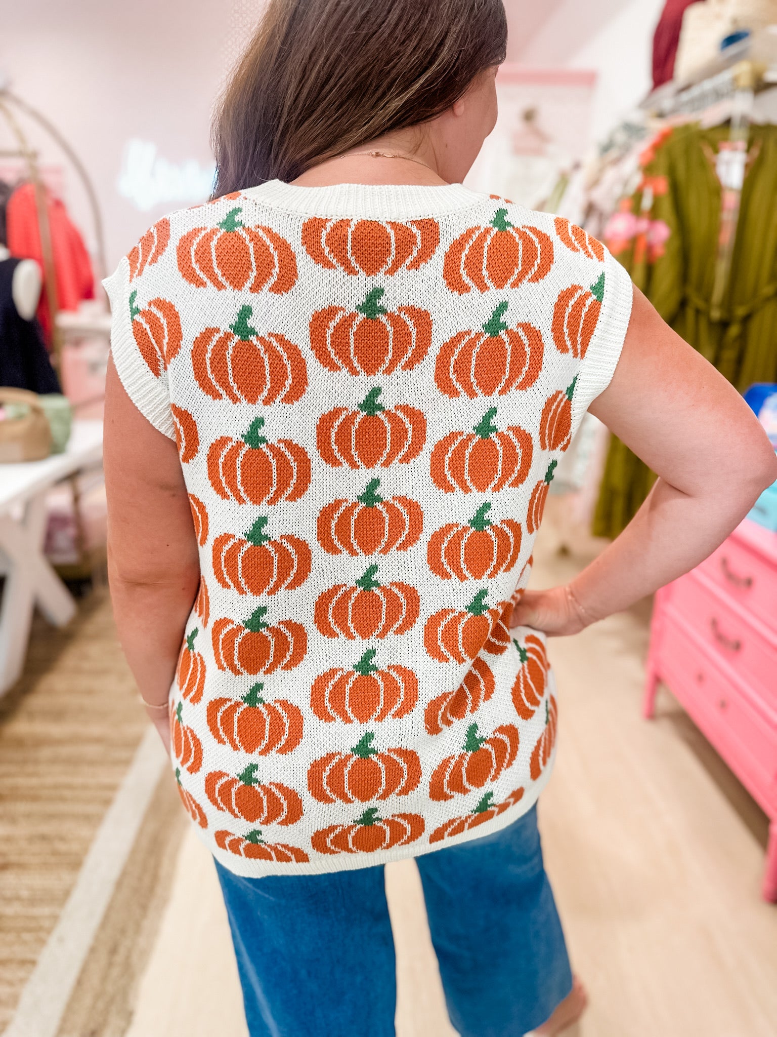 The Pumpkin Patch Sleeveless Pullover