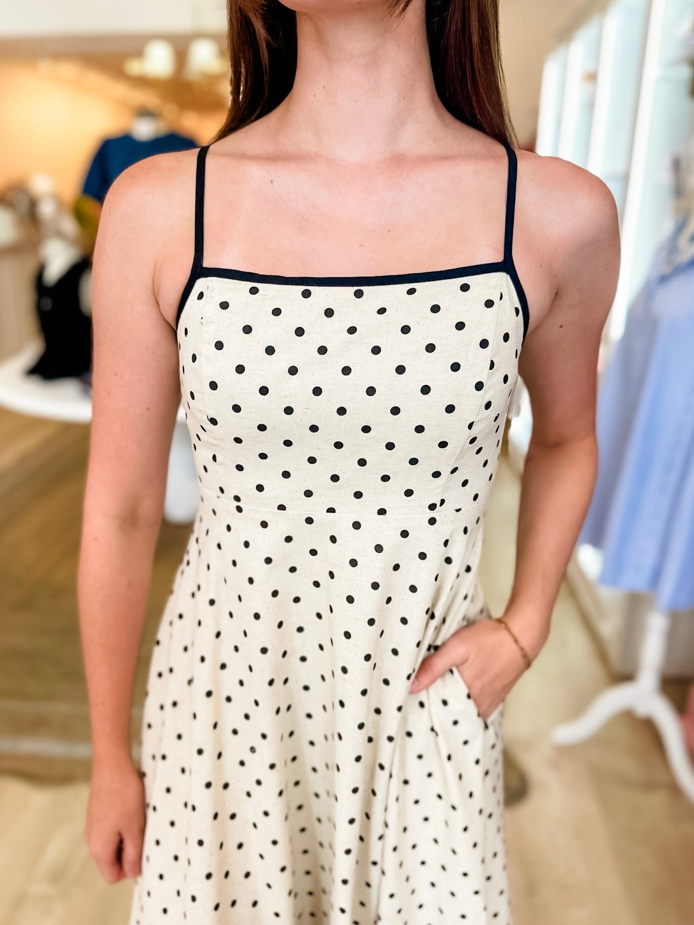 Polka Dot Tank Midi Dress