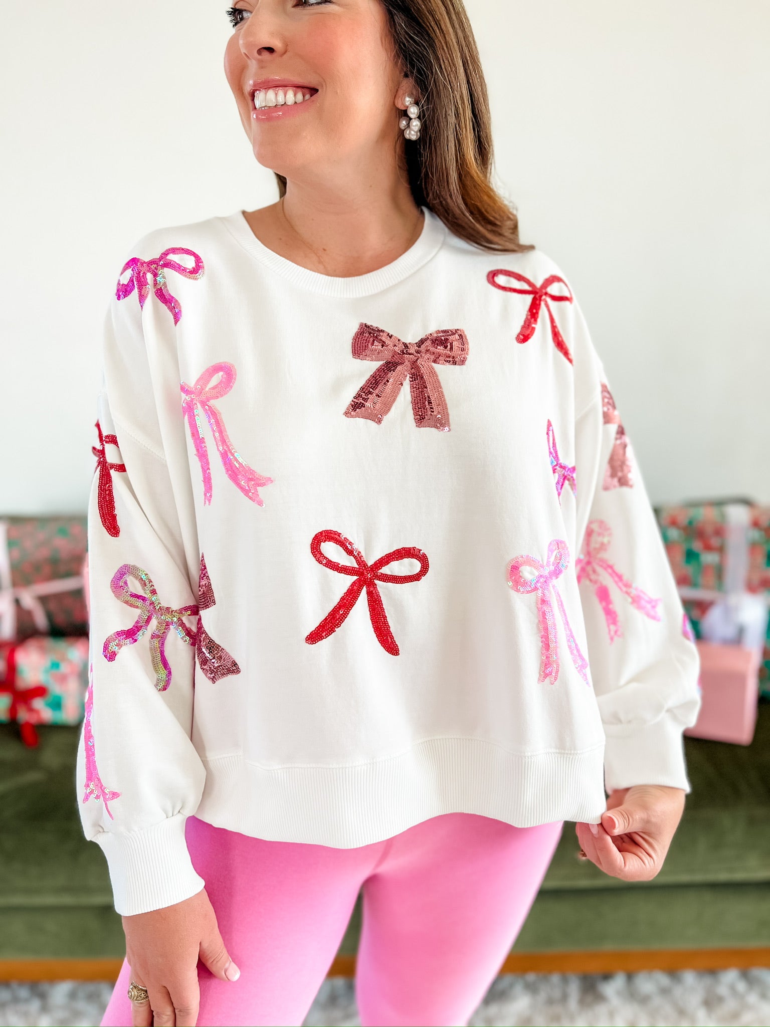 The Season of Giving Bow Pullover