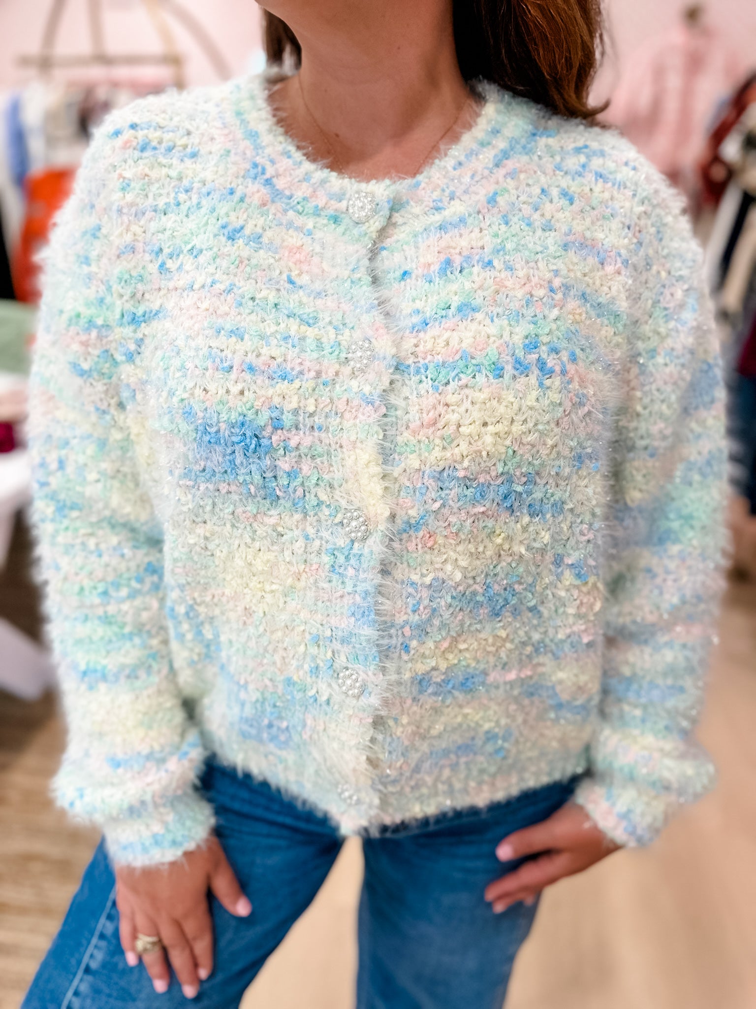 Pastel Prism Jewel Sweaters