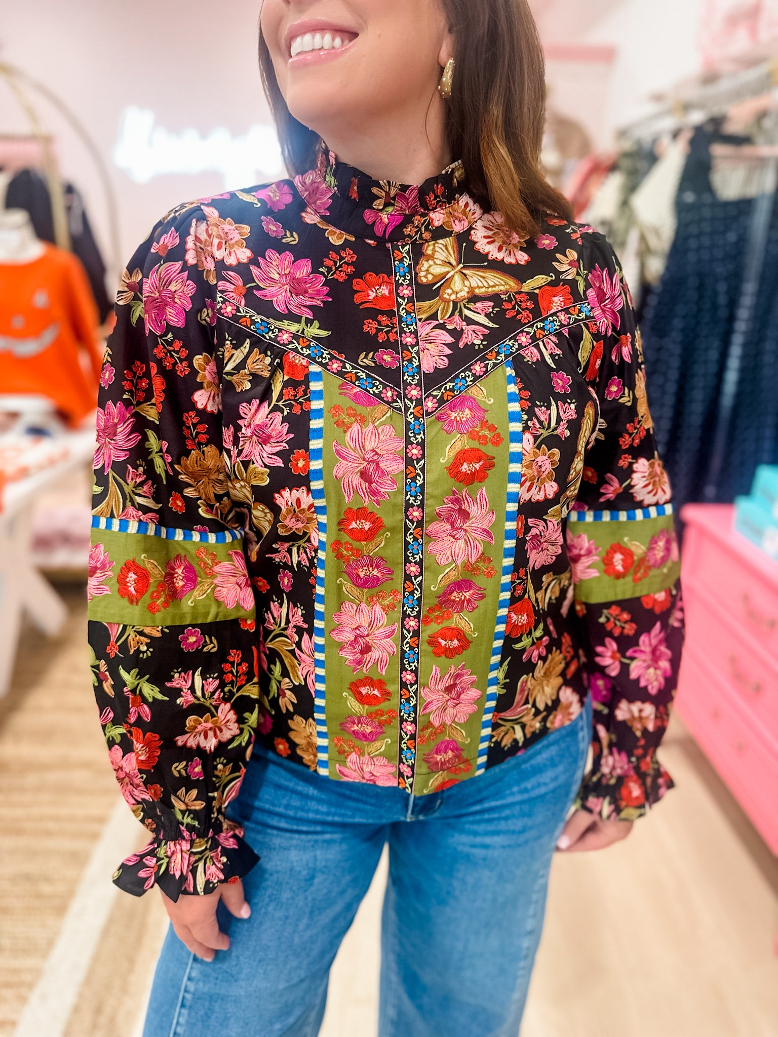 Nocturnal Florals Blouse