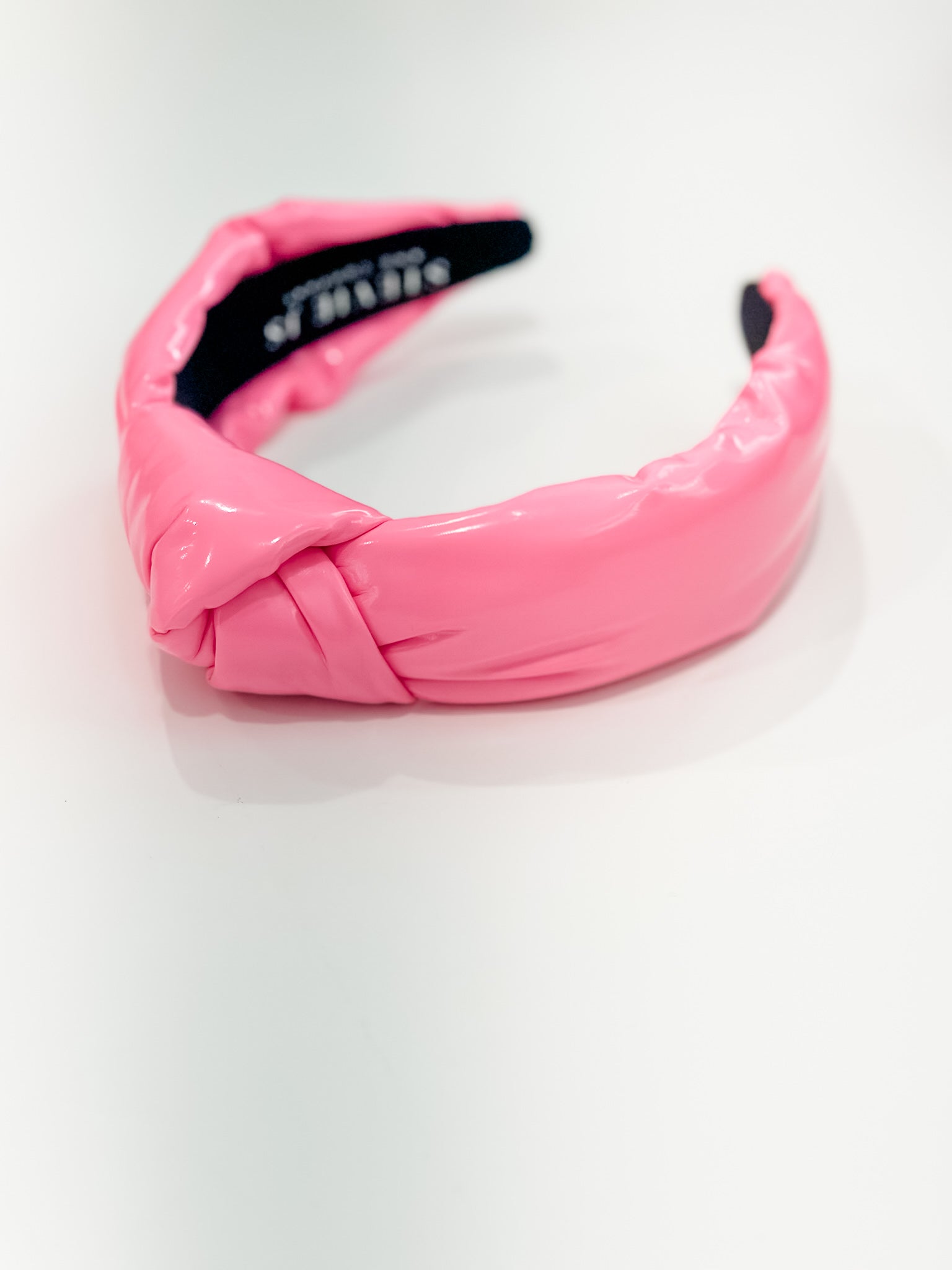 STEVIE J’S Hot Pink Leather Headband