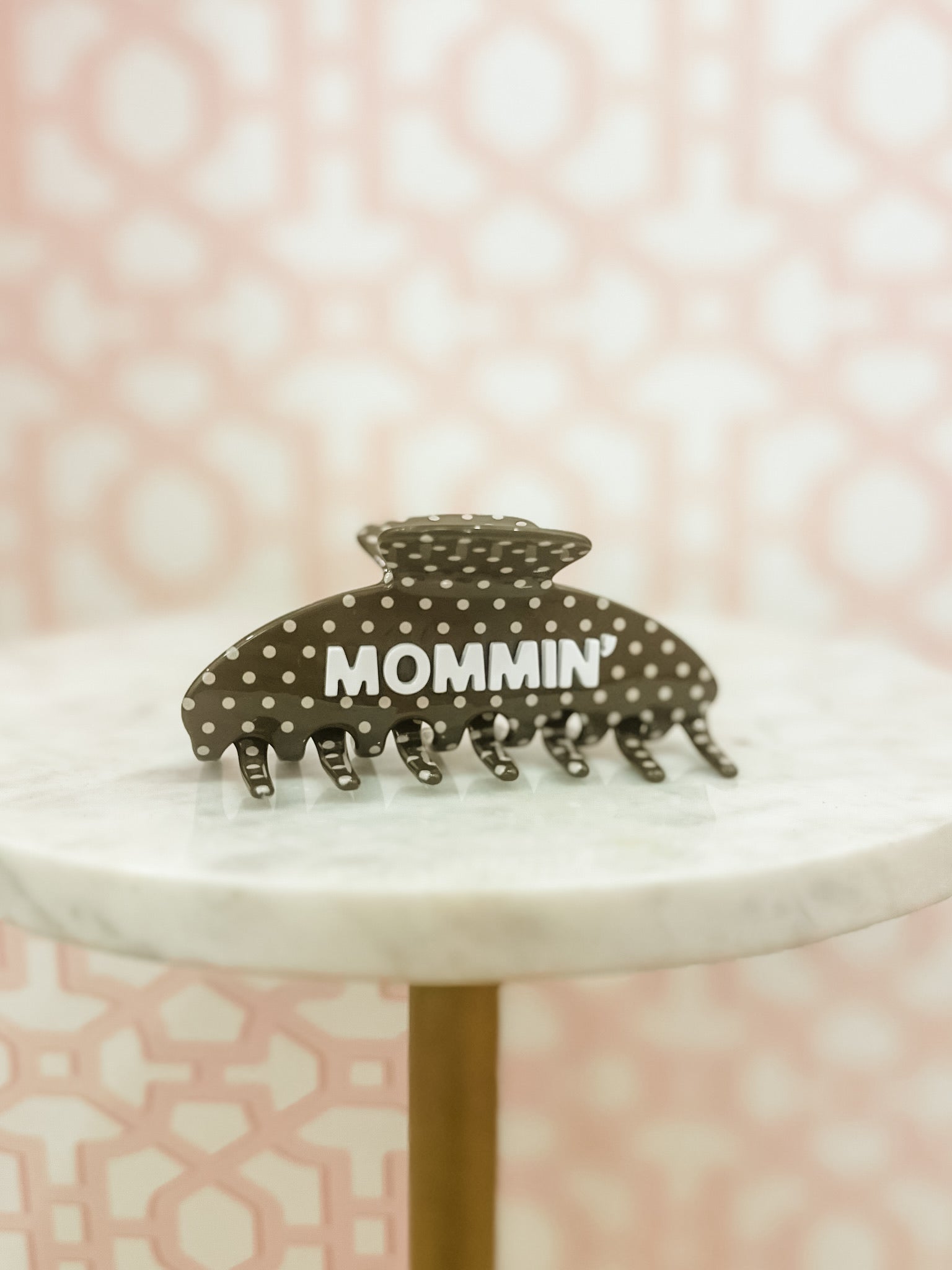 Mommin' Polka Dot Clip