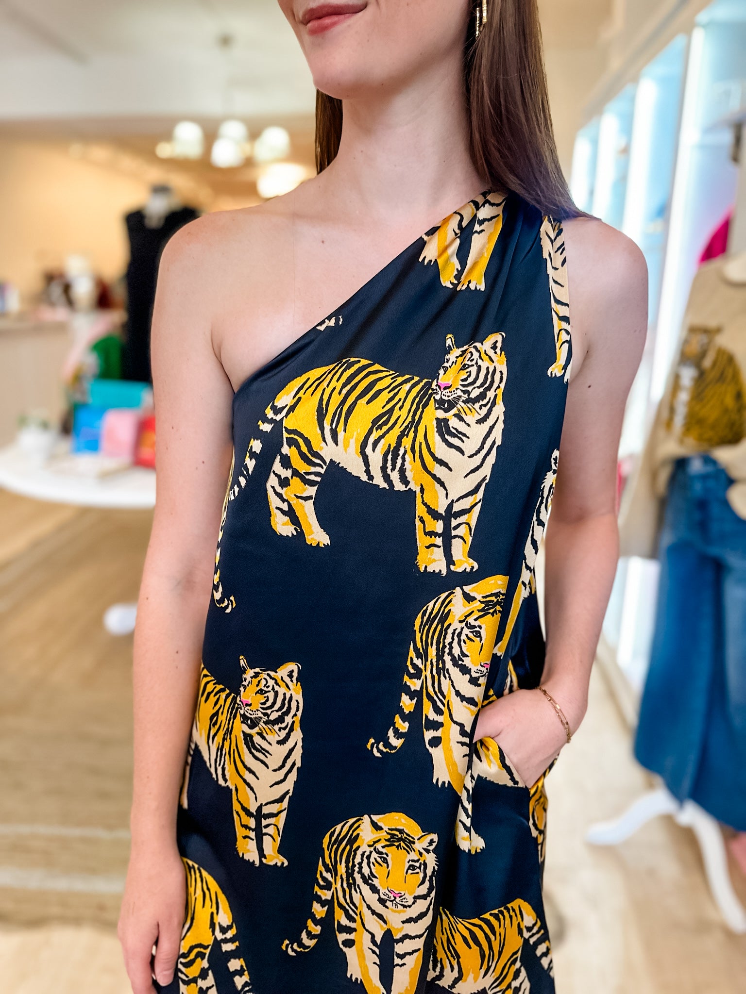 Jungle Spark Mini Dress- Black
