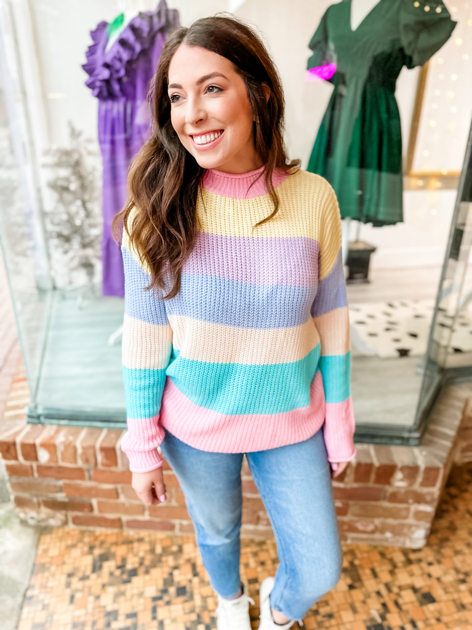 Pastel Color Palette Sweater
