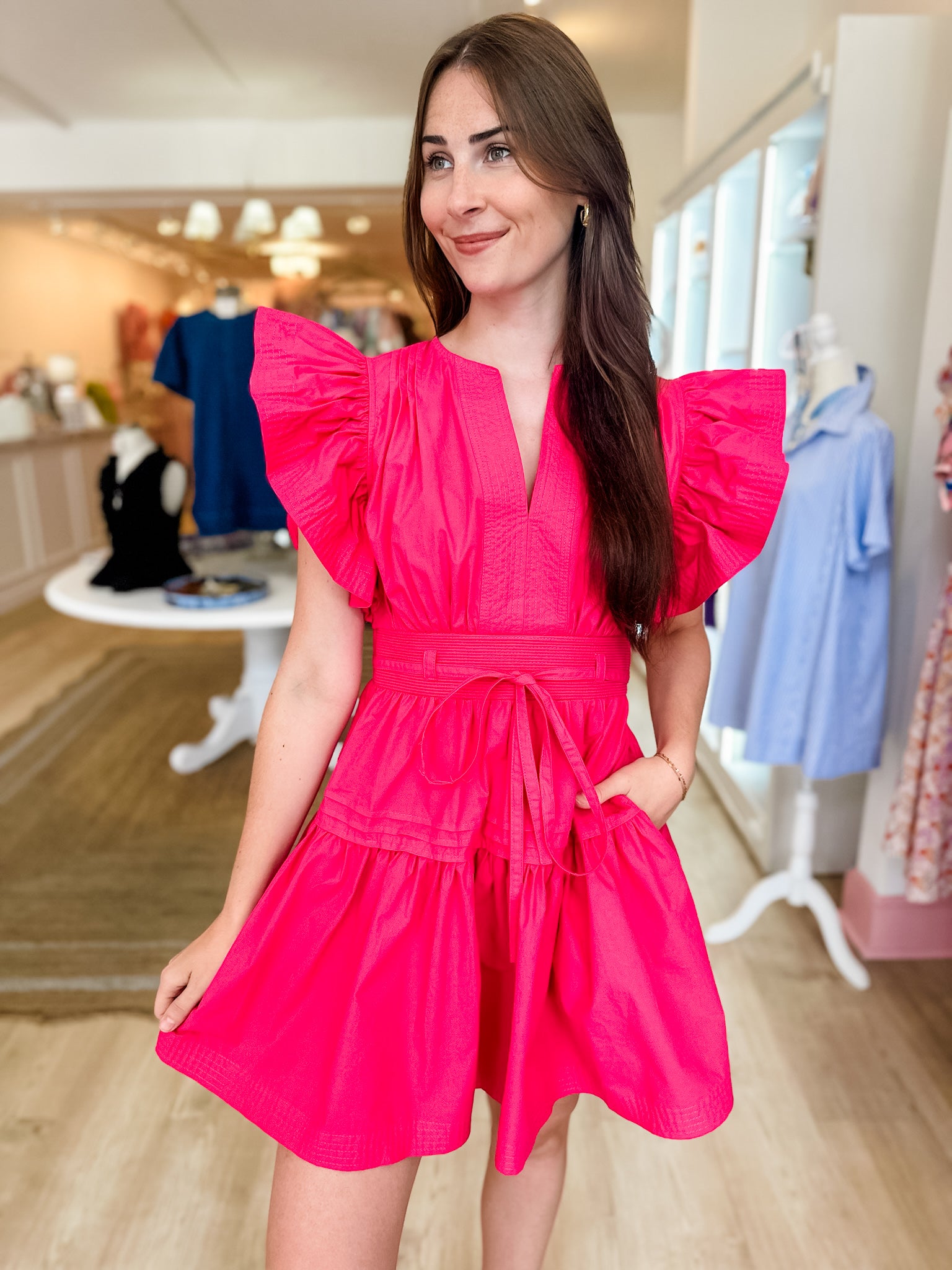 Deal Me in Fuchsia Dress