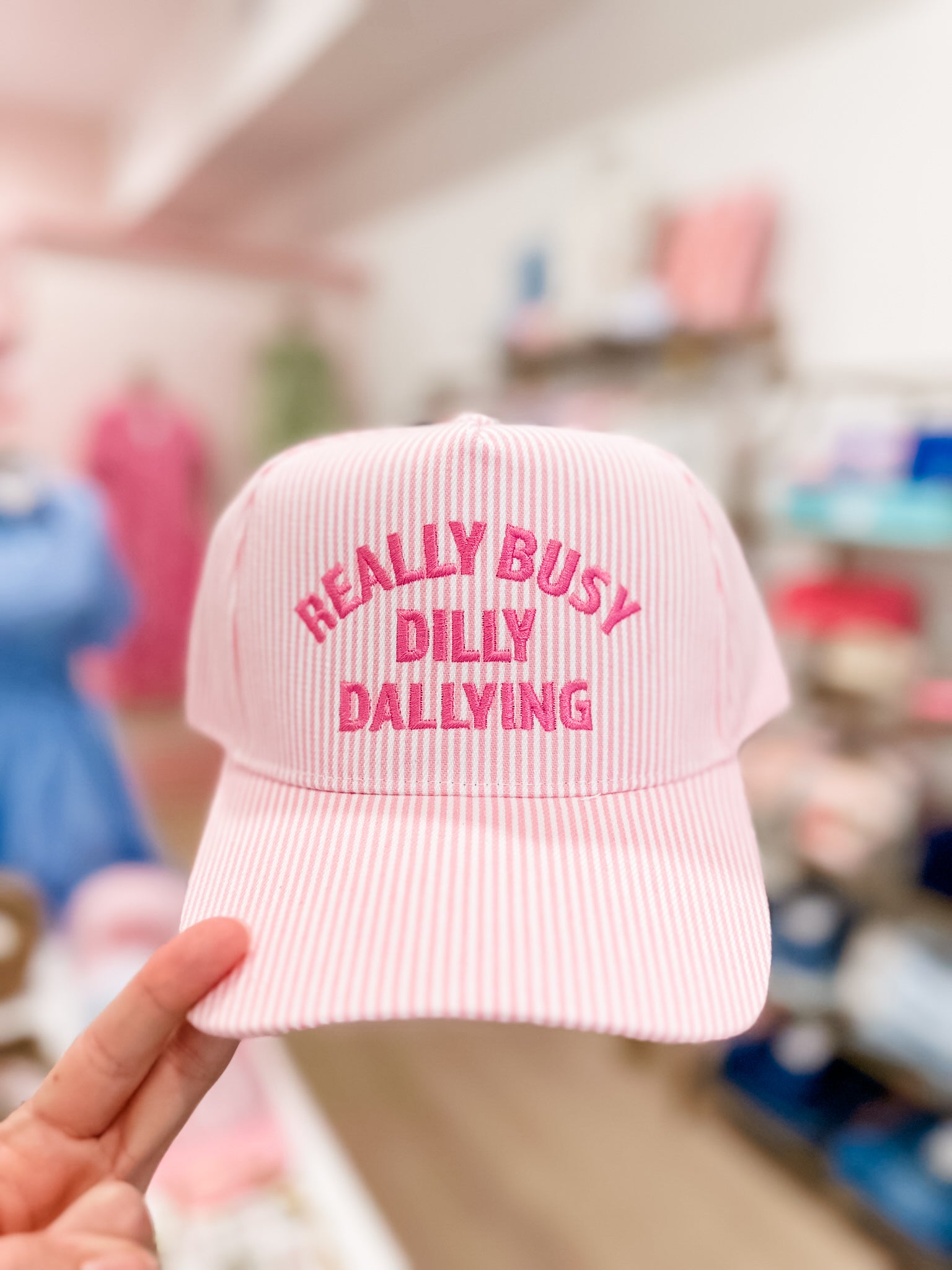 Really Busy Dilly Dallying Hat- Pink