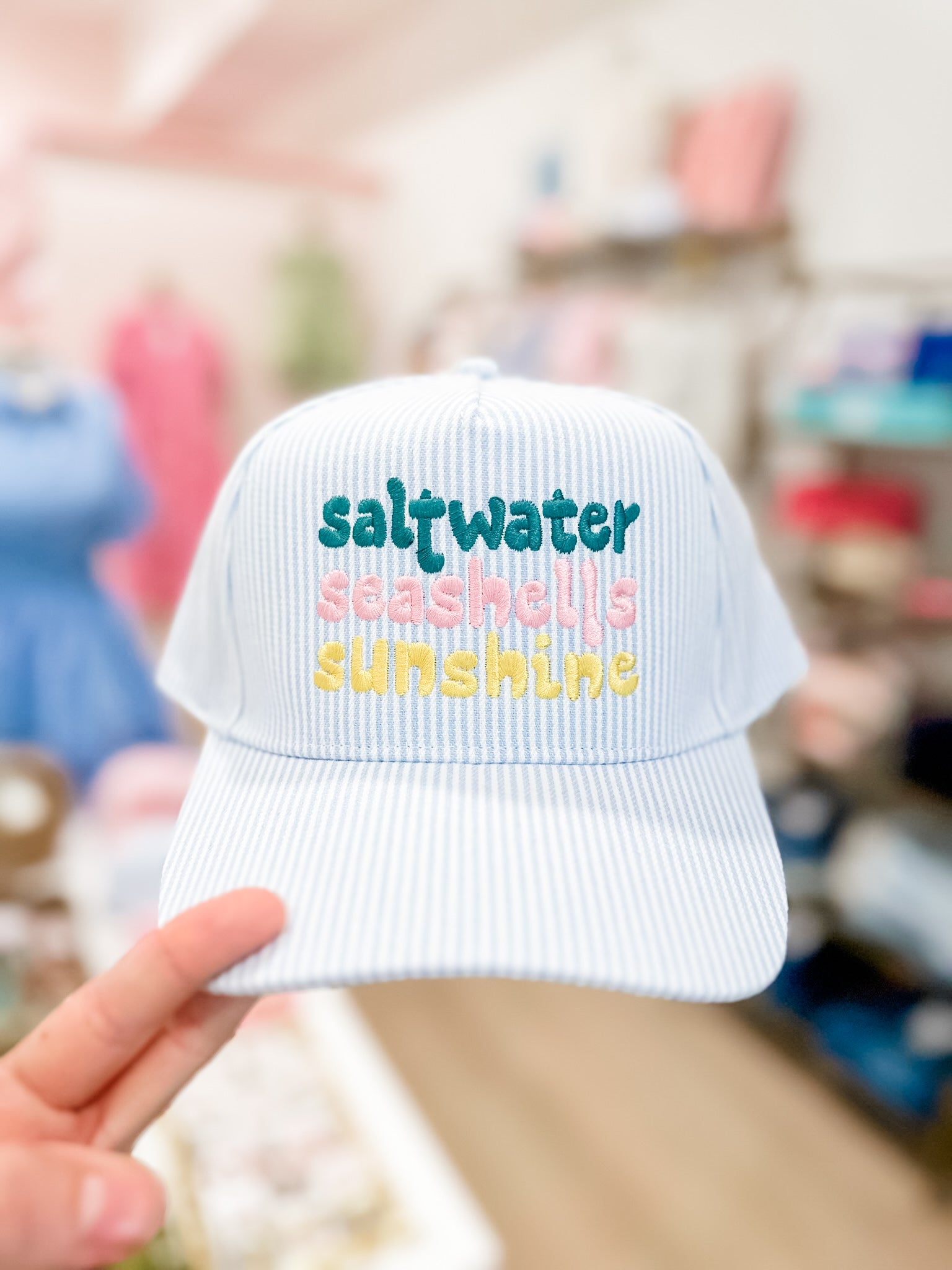 Saltwater, Seashells, Sunshine Hat