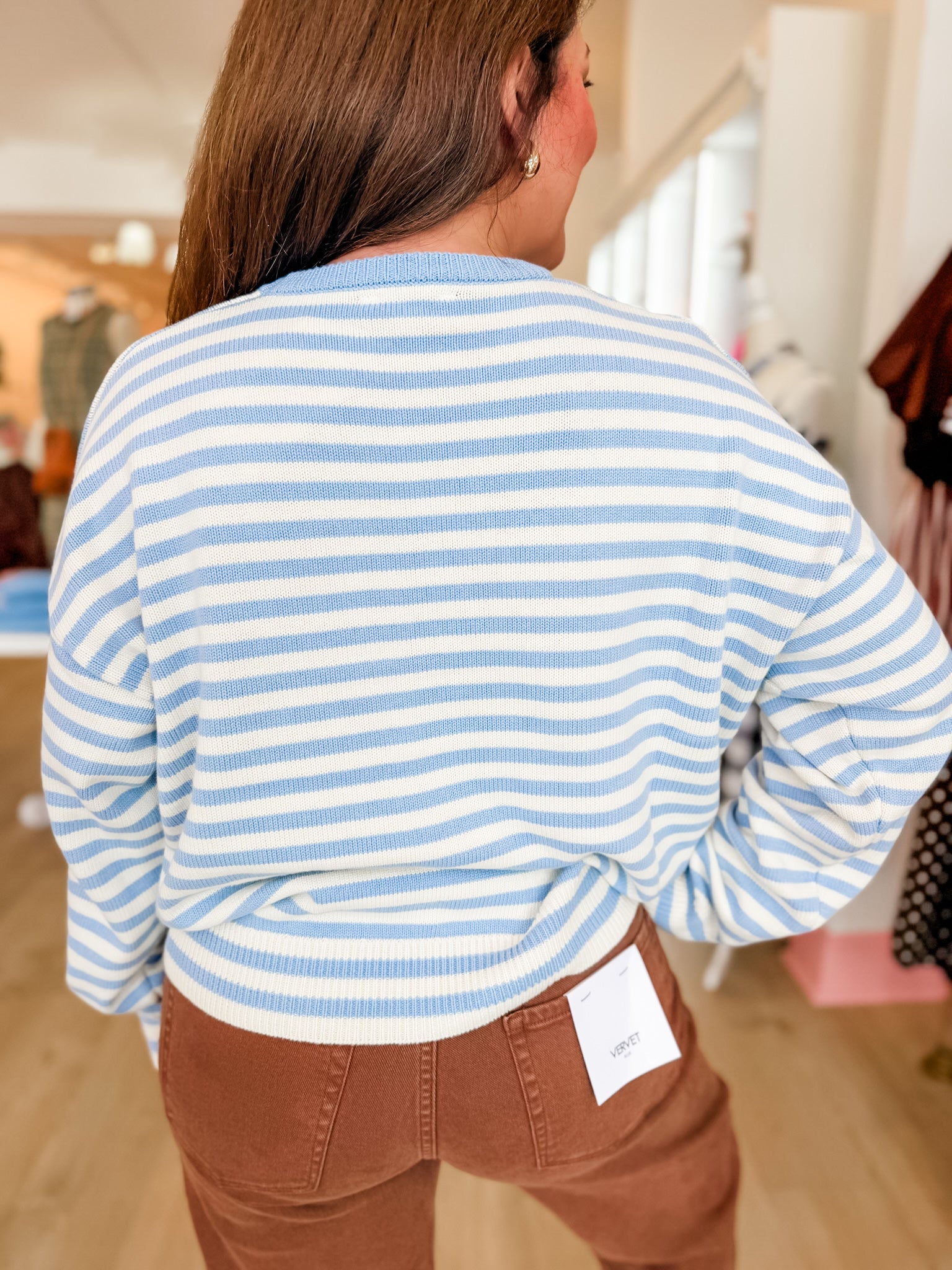 Tiny Fish Knit Sweater- Blue
