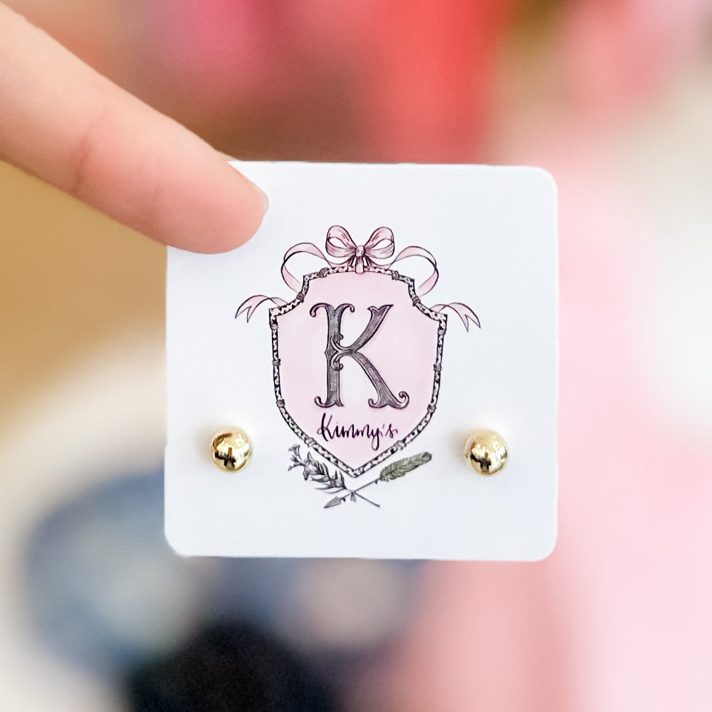 Gold Dipped Ball Studs