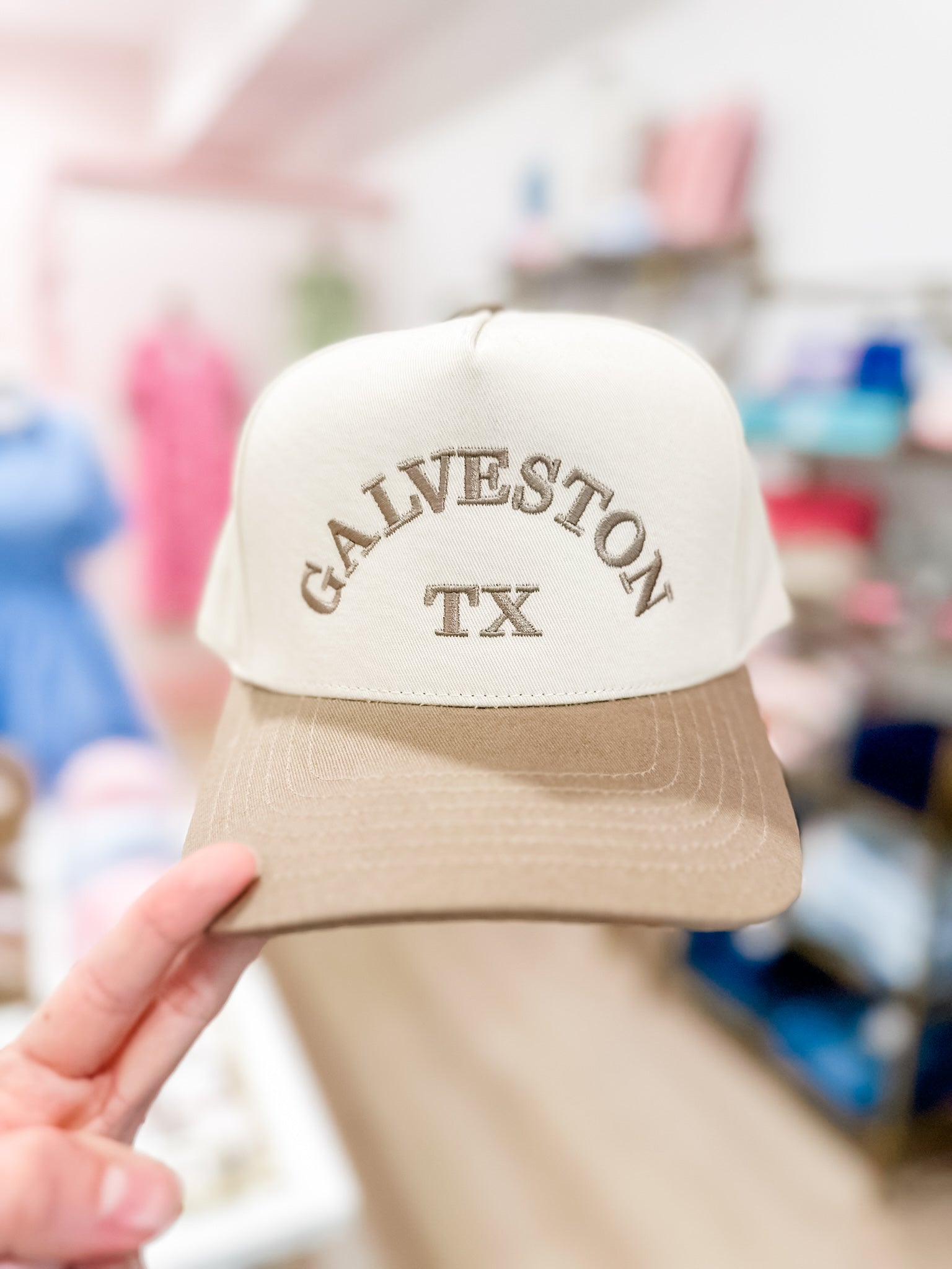 Galveston, TX Hat- Beige
